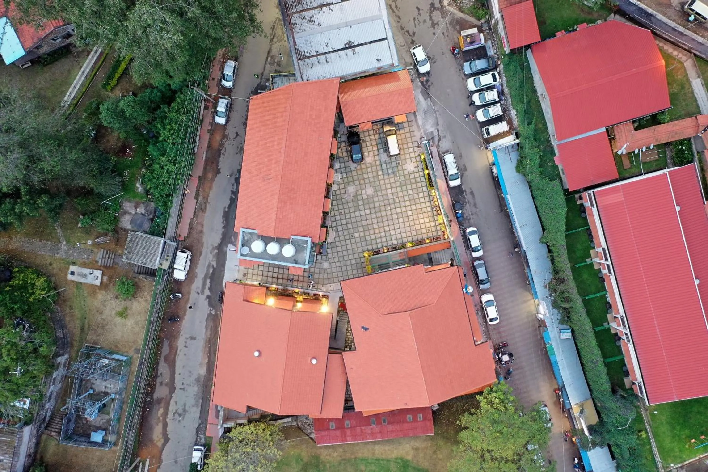 Bird's eye view in Hotel Raindrops