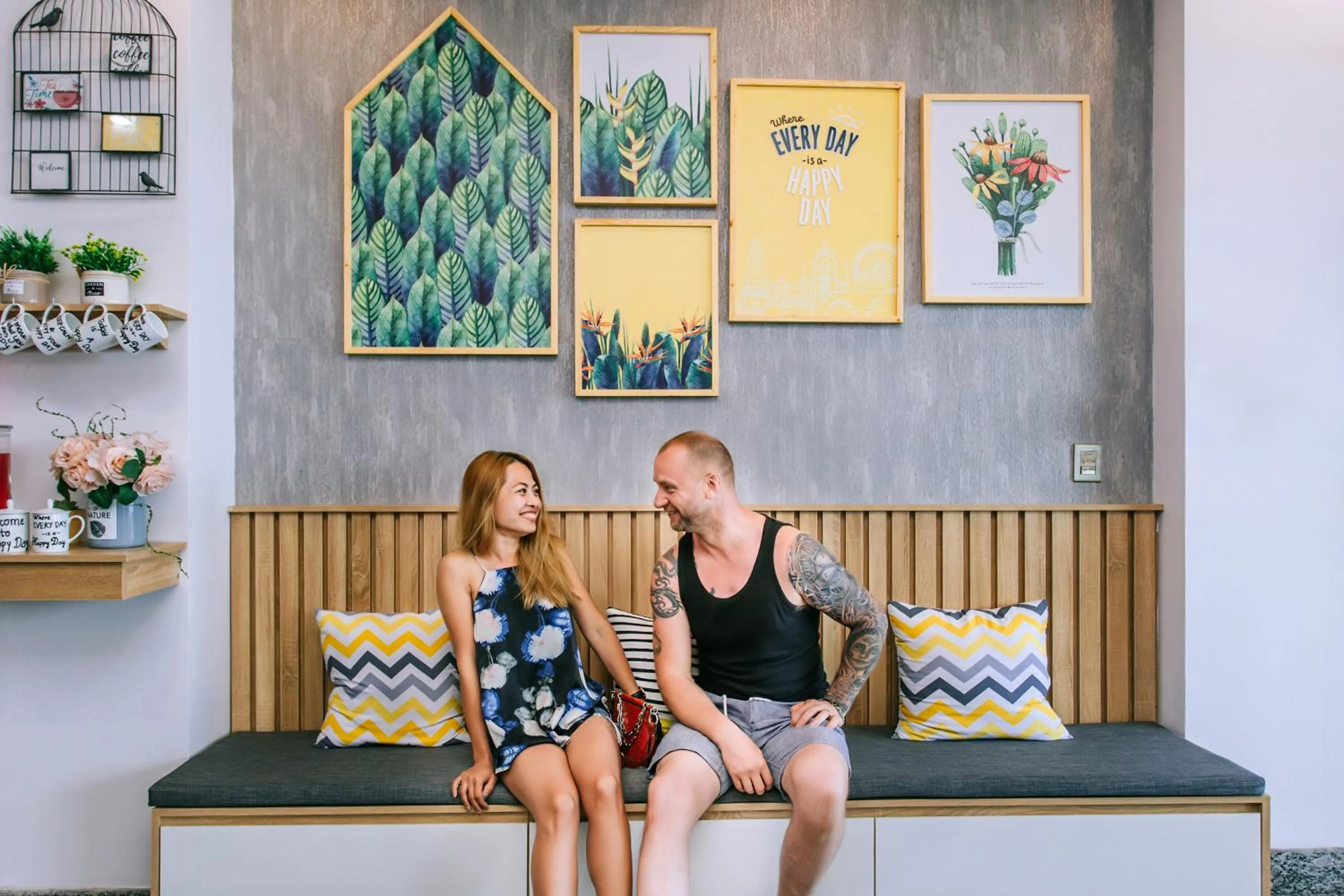 Lobby or reception in Happy Day Riverside Hotel & Spa Danang