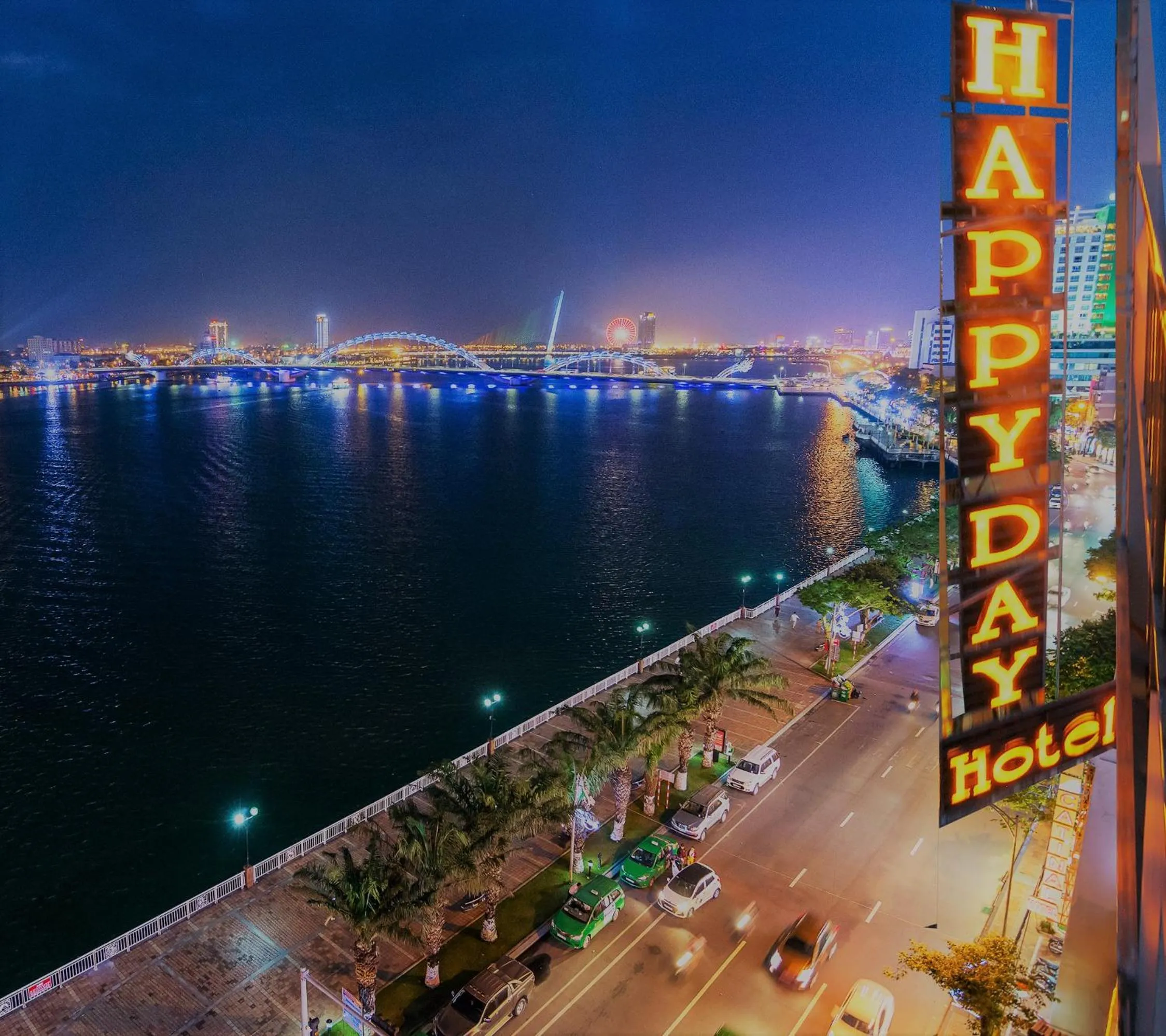 City view in Happy Day Riverside Hotel & Spa Danang