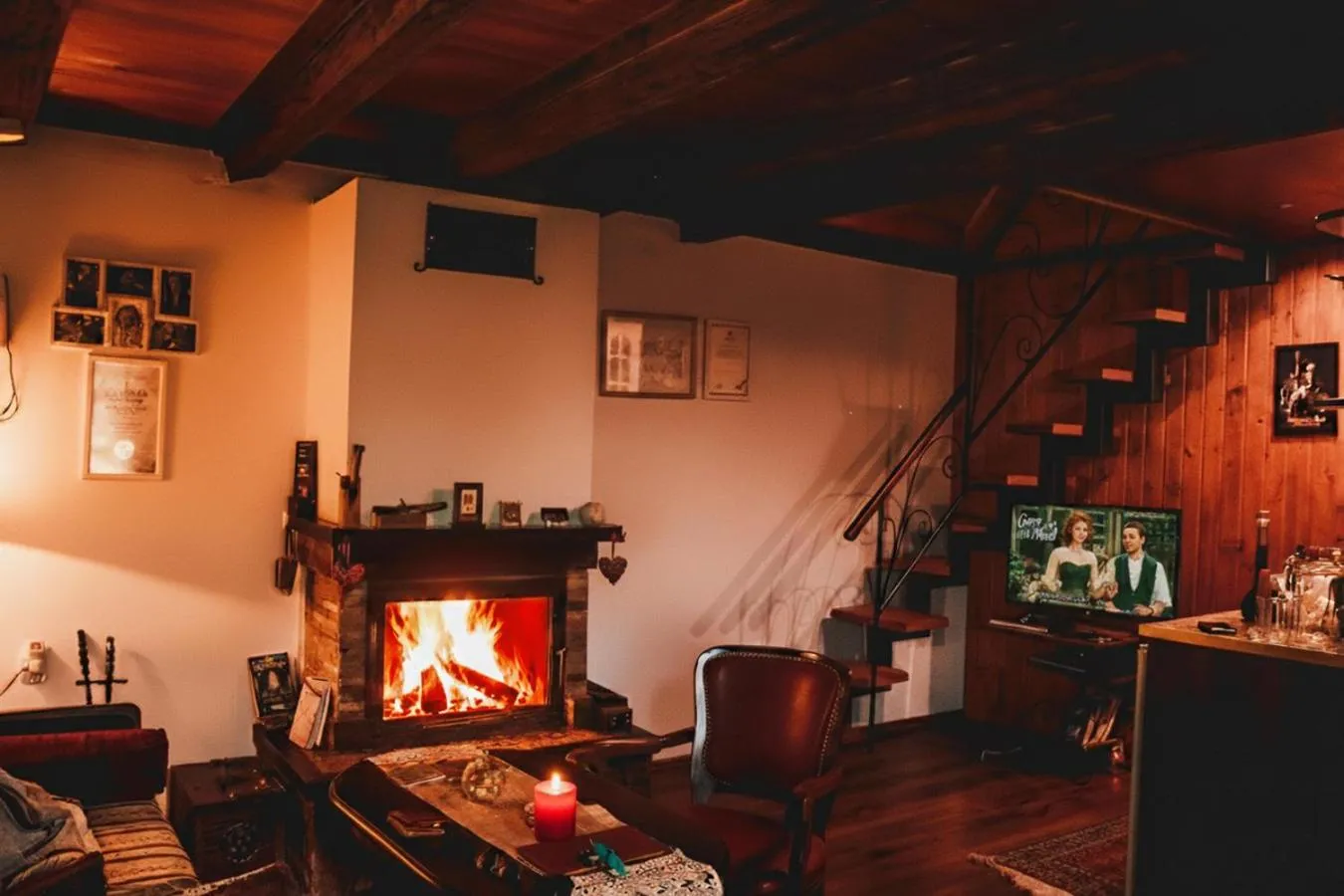Living room in Ranč Platan - smeštaj u Nacionalnom parku Fruška gora