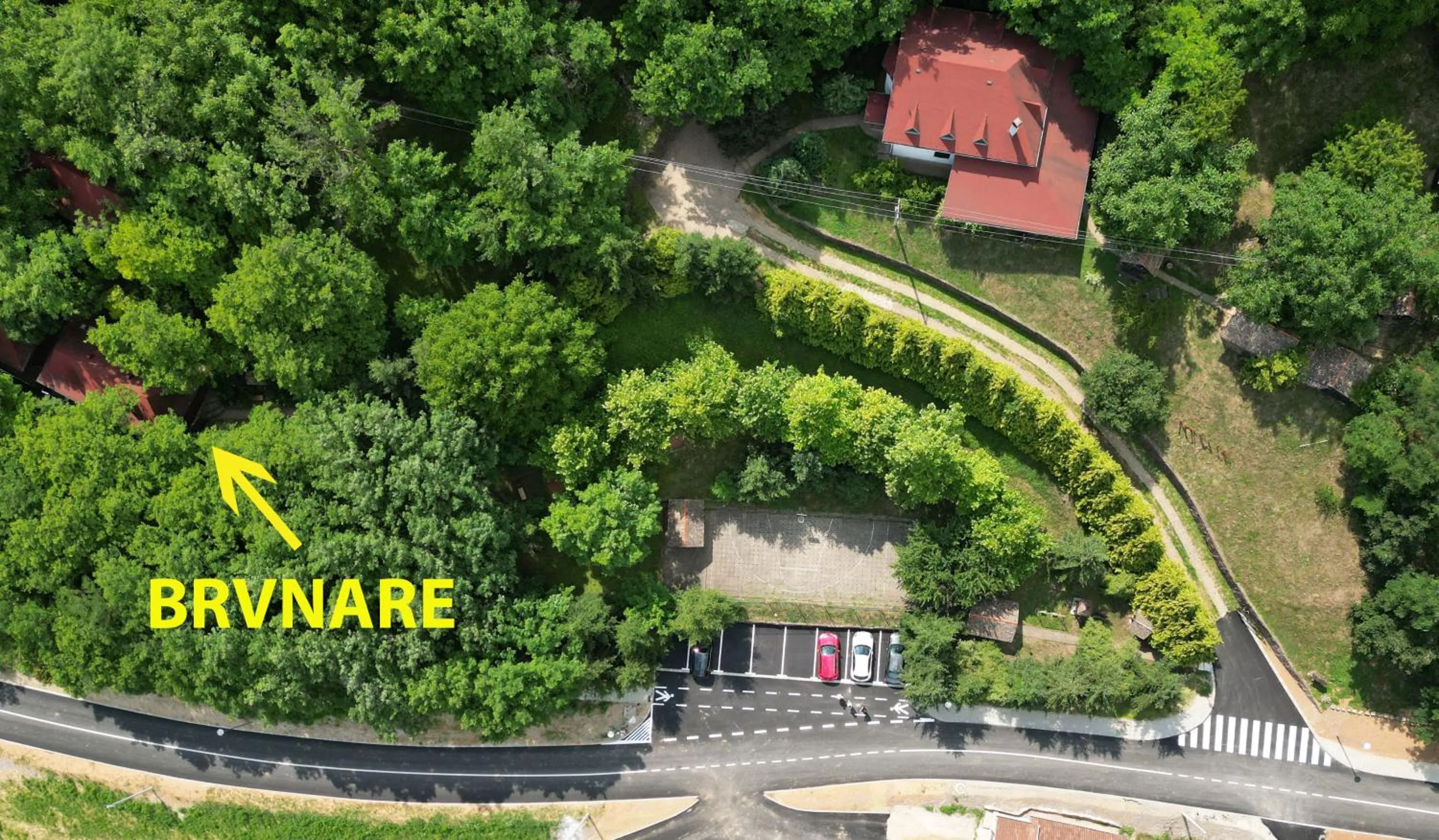 Bird's eye view in Ranč Platan - smeštaj u Nacionalnom parku Fruška gora