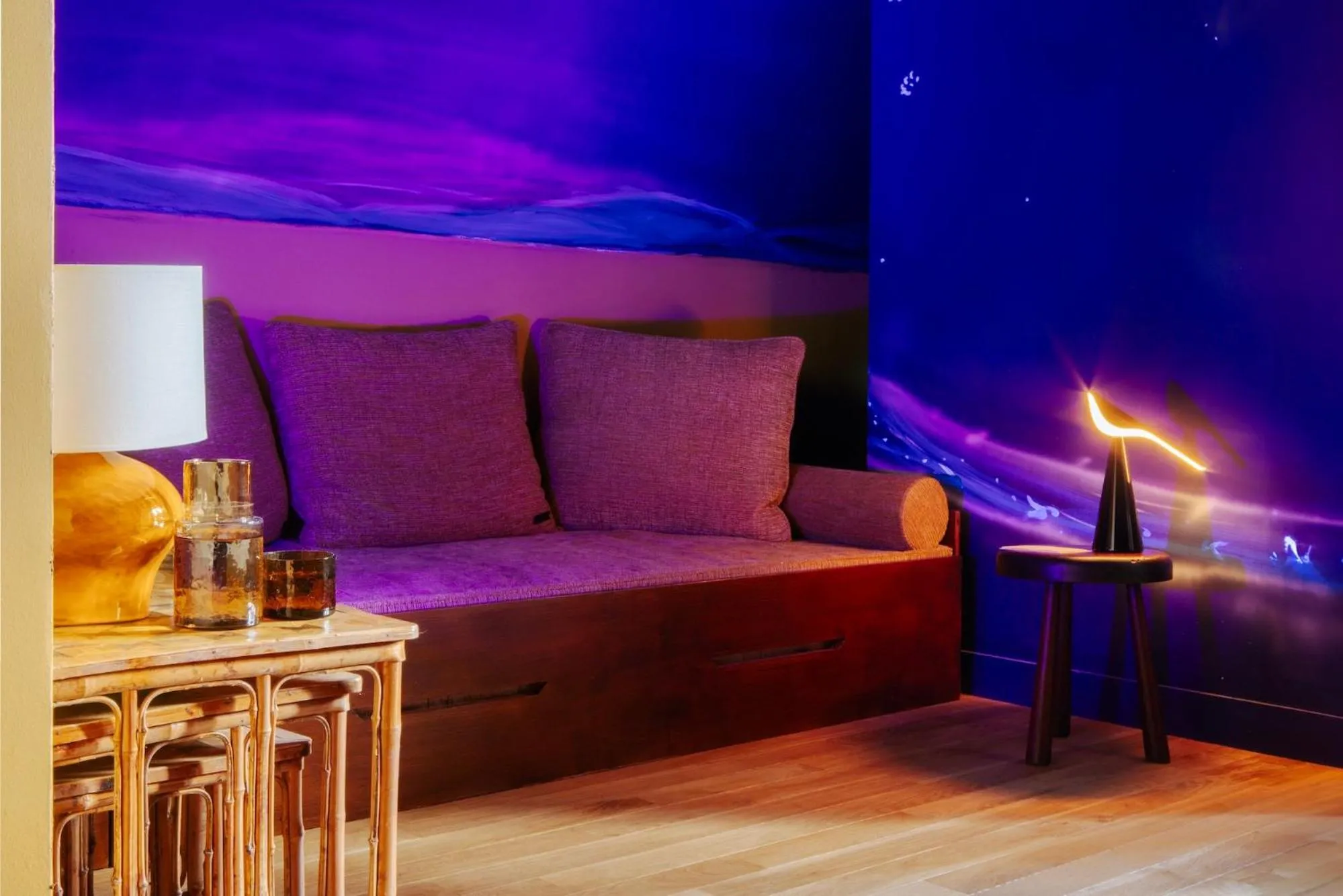 Living room in La Folie Barbizon