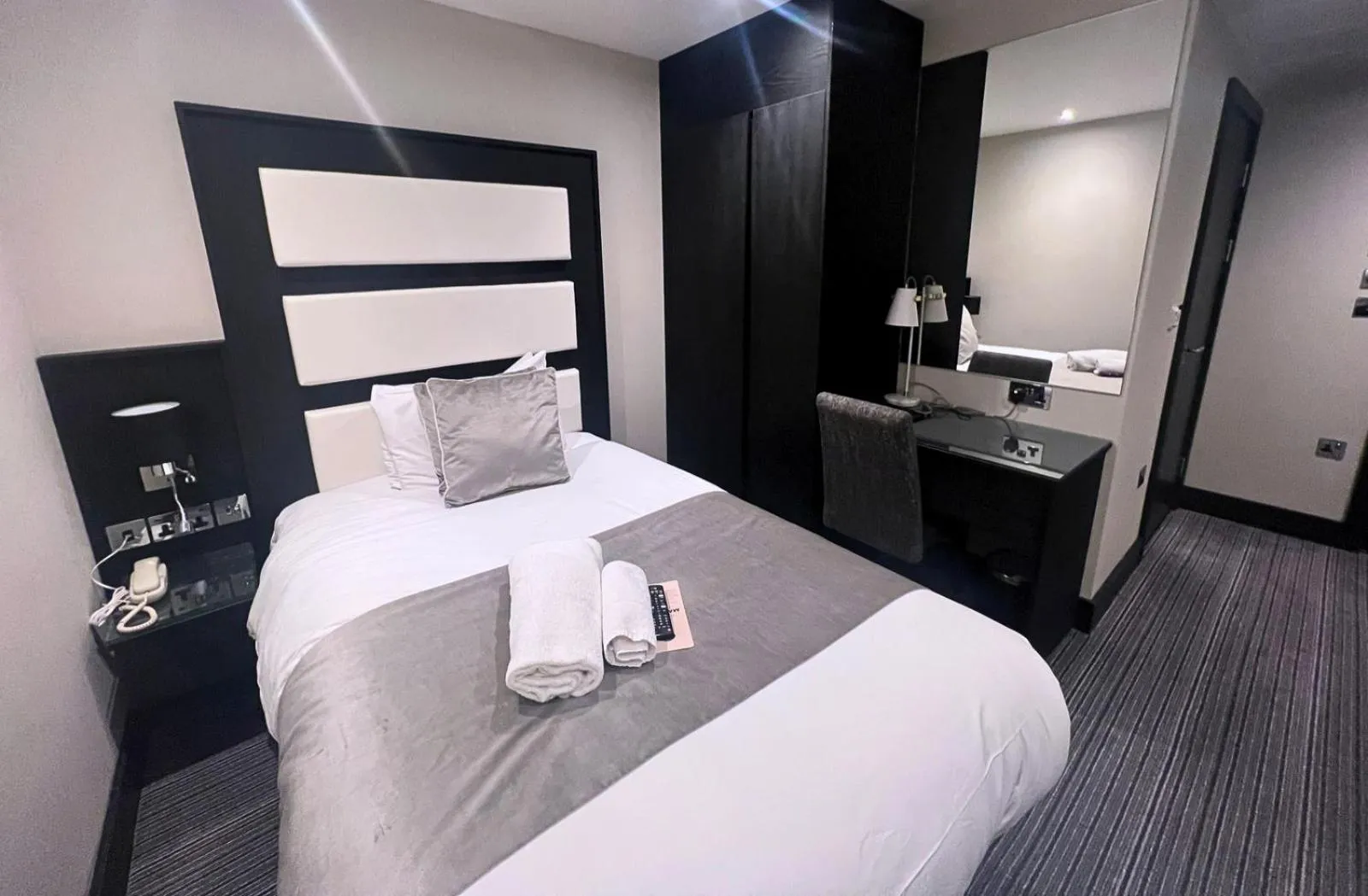 Bed in Hatton Garden Hotel