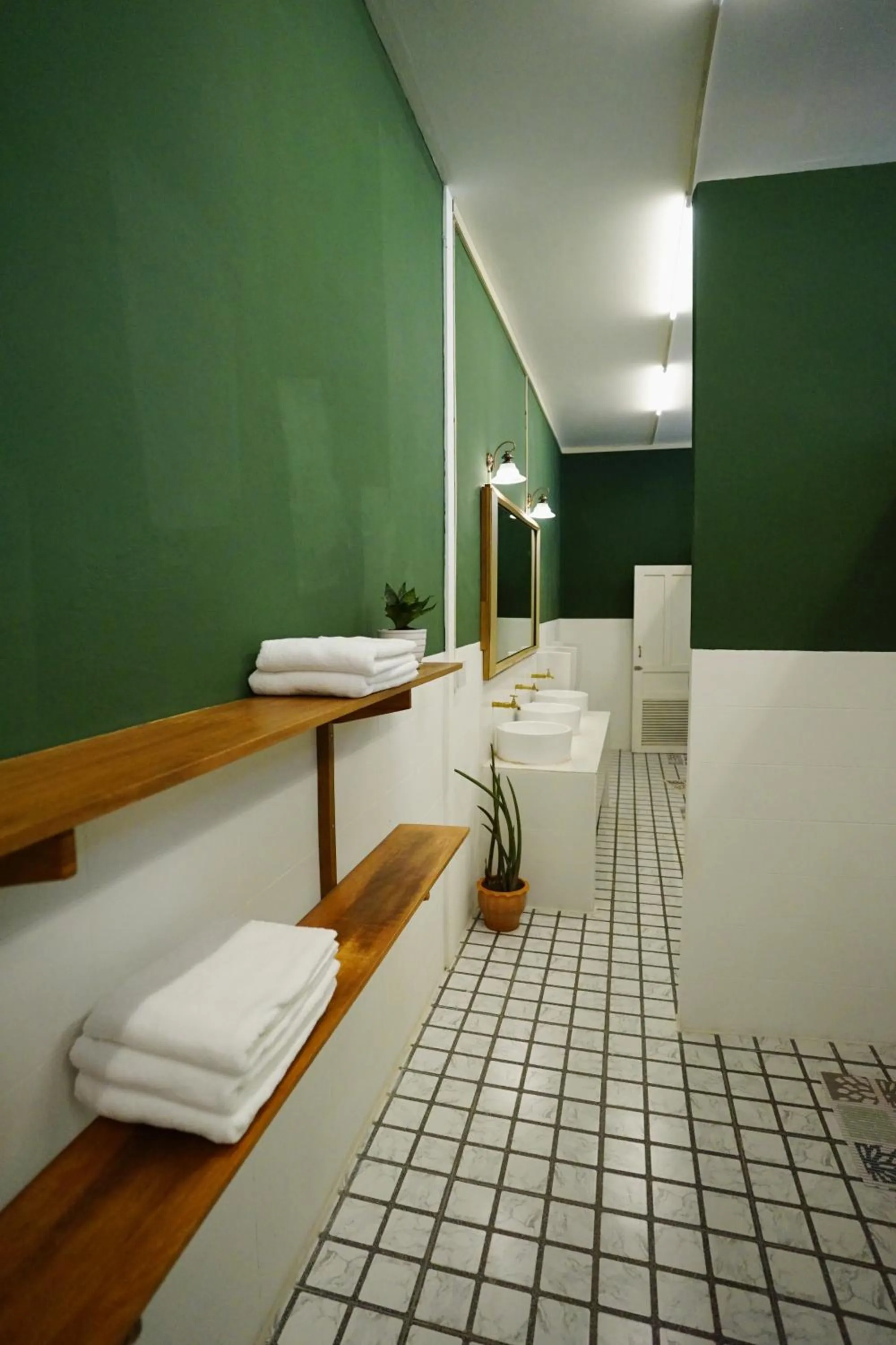 Toilet, Bed in Barn Laos Hostel