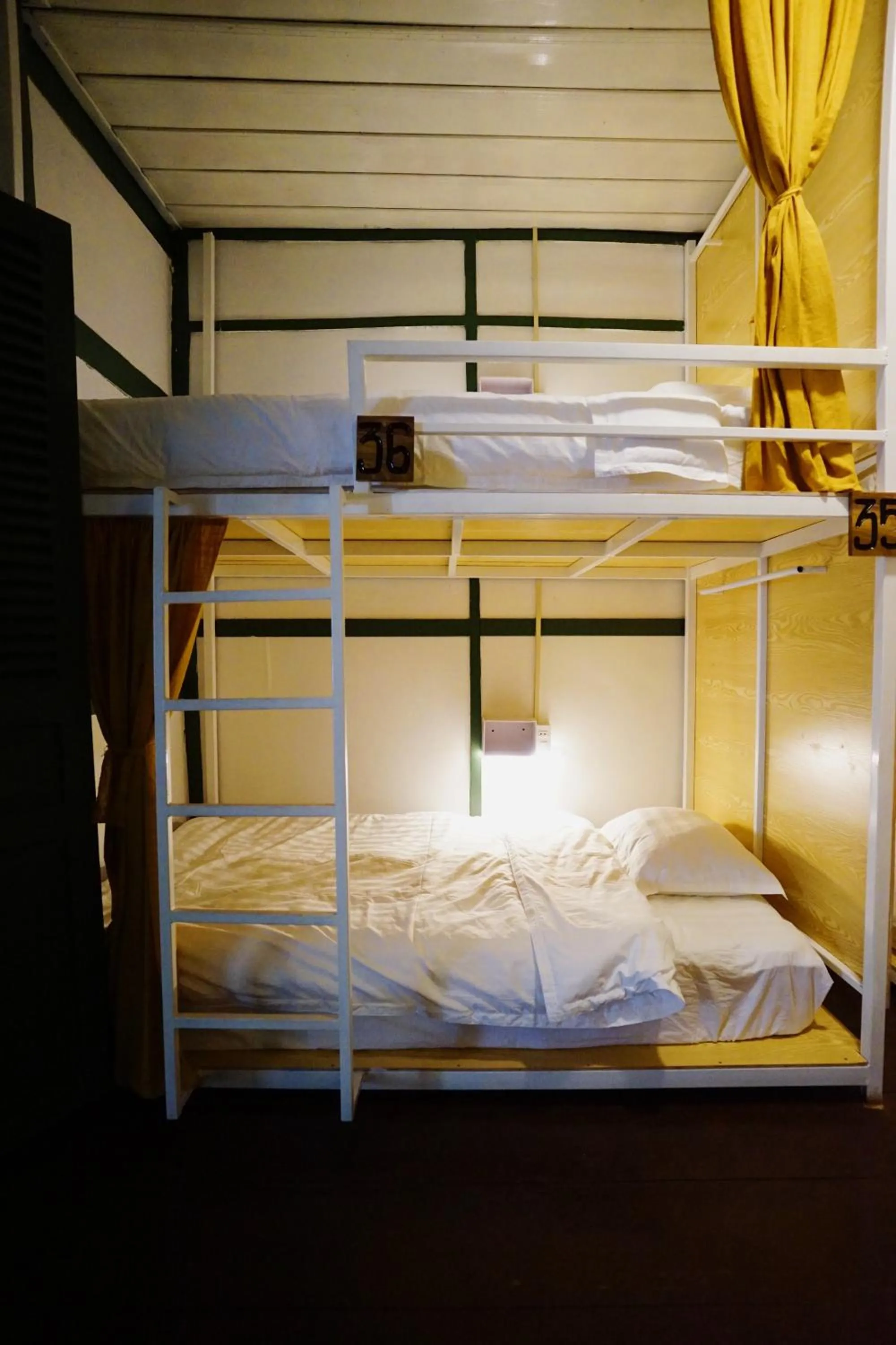 bunk bed, Bed in Barn Laos Hostel