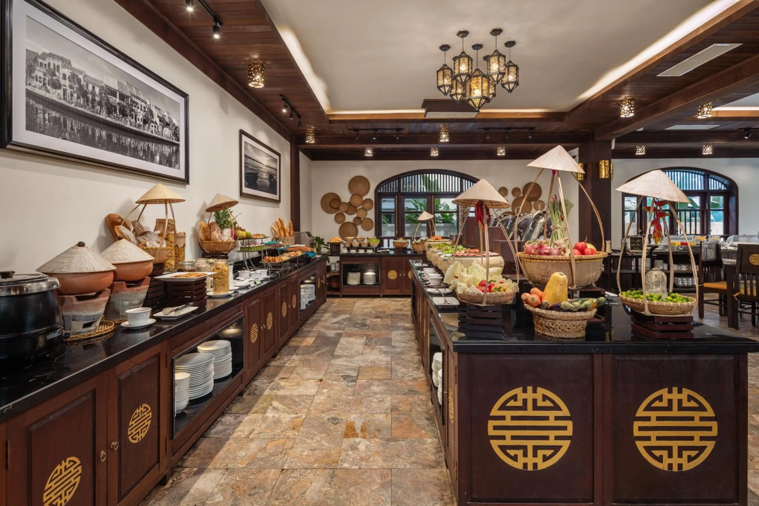 Buffet breakfast in Legacy Hoi An Resort