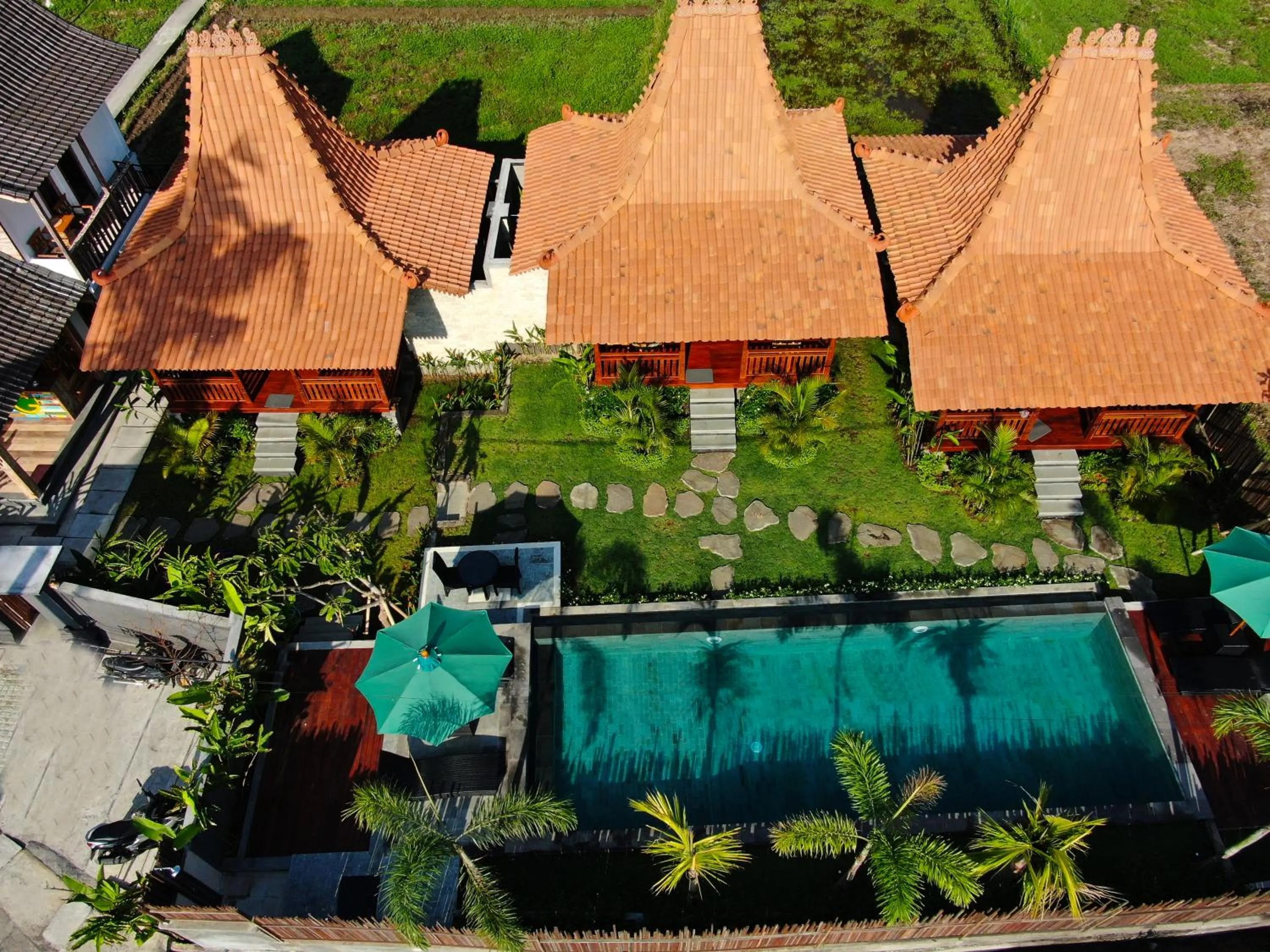 Shower in Galang hari villa