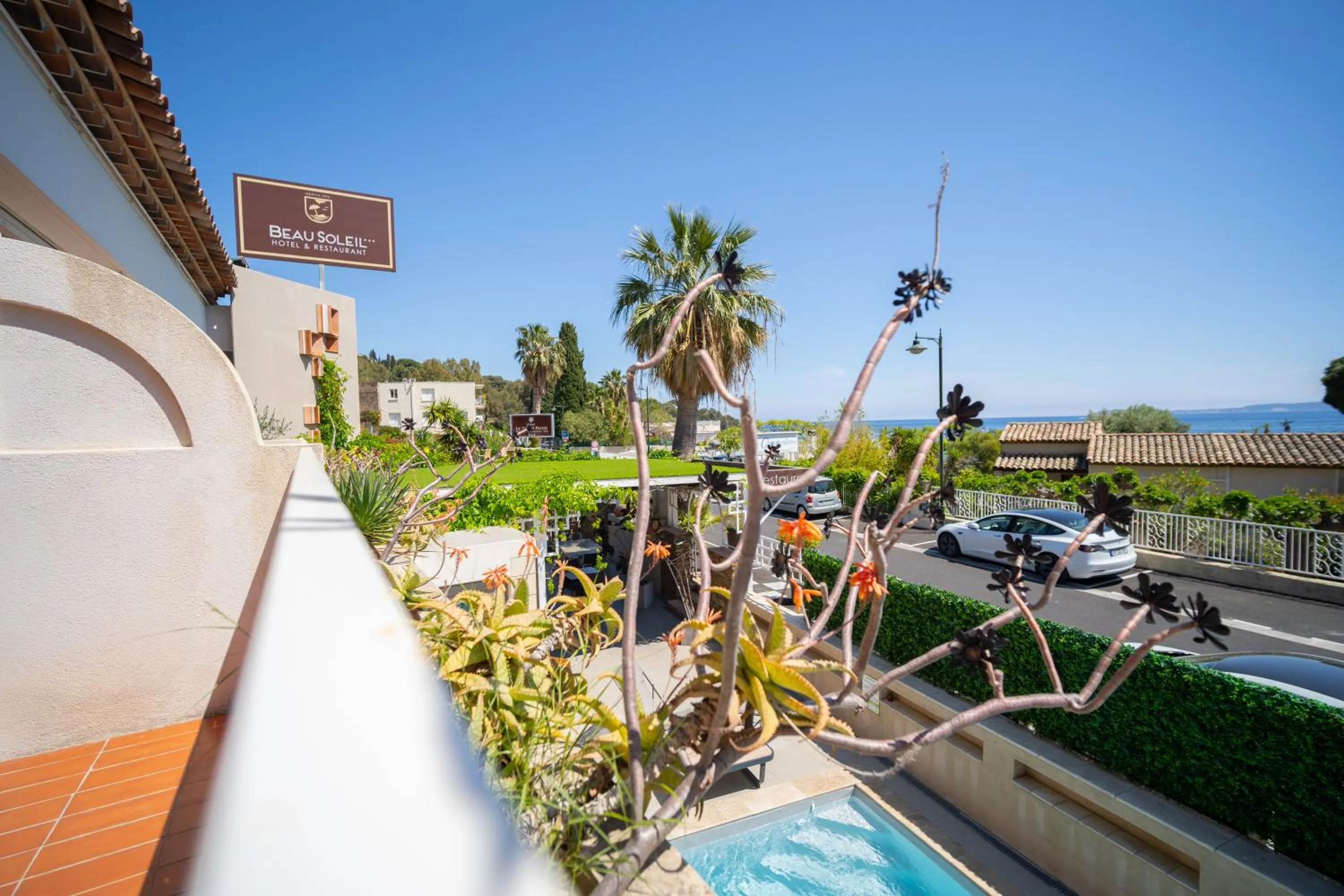 Sea view in Hôtel Beau Soleil