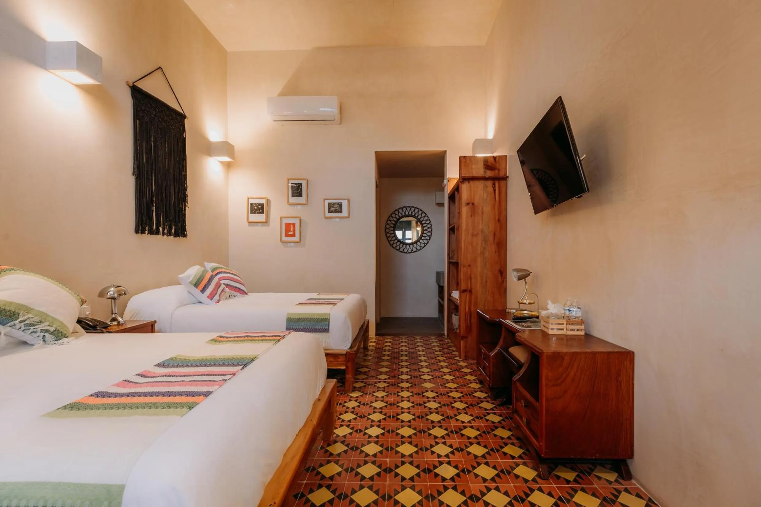 Photo of the whole room, Bed in Waye Valladolid Centro - Sustainable, Authentic Experiences & Pet Friendly Boutique Hotel