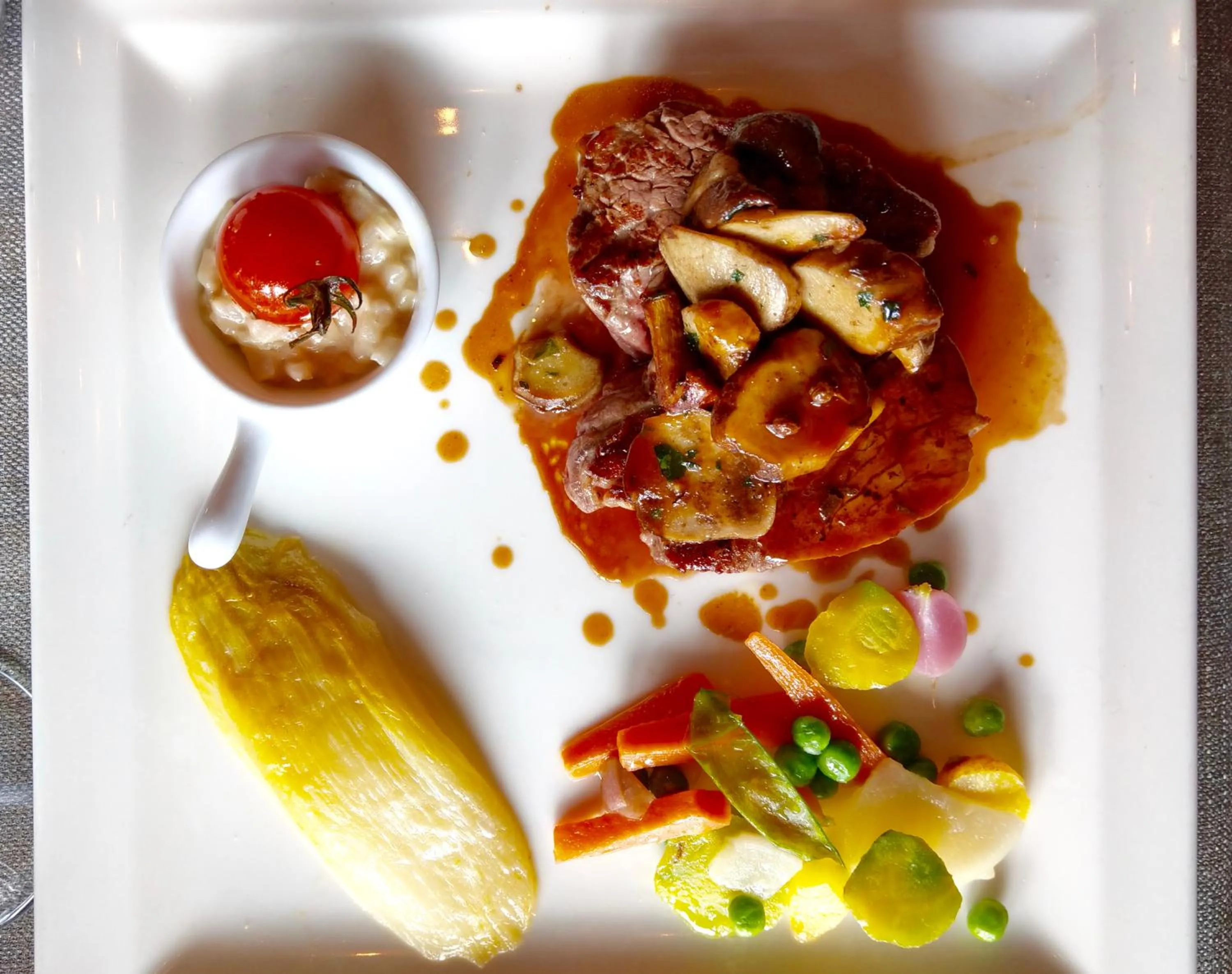 Food close-up in Les Gentianettes Hotel & Spa