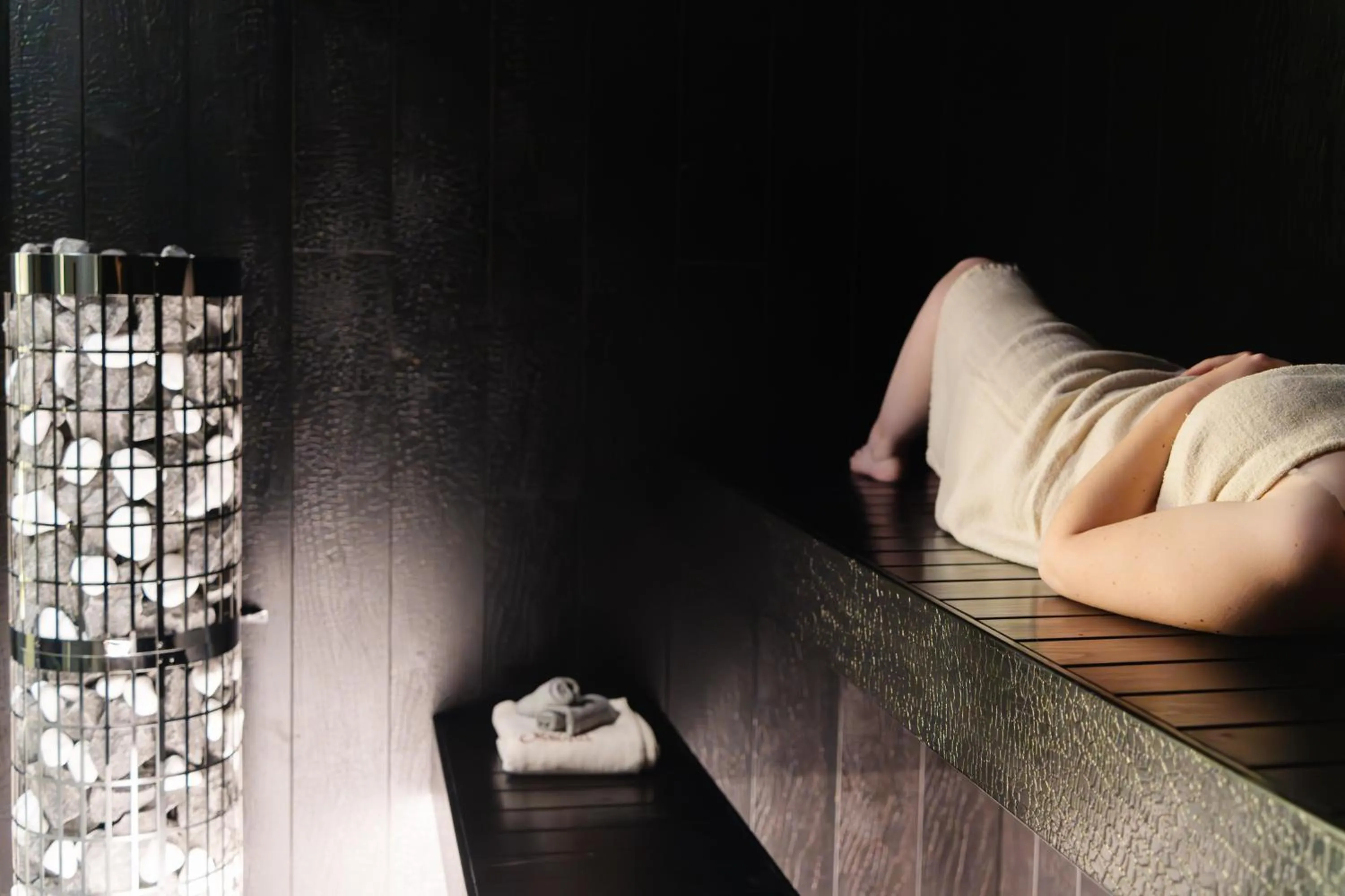 Sauna in Les Gentianettes Hotel & Spa