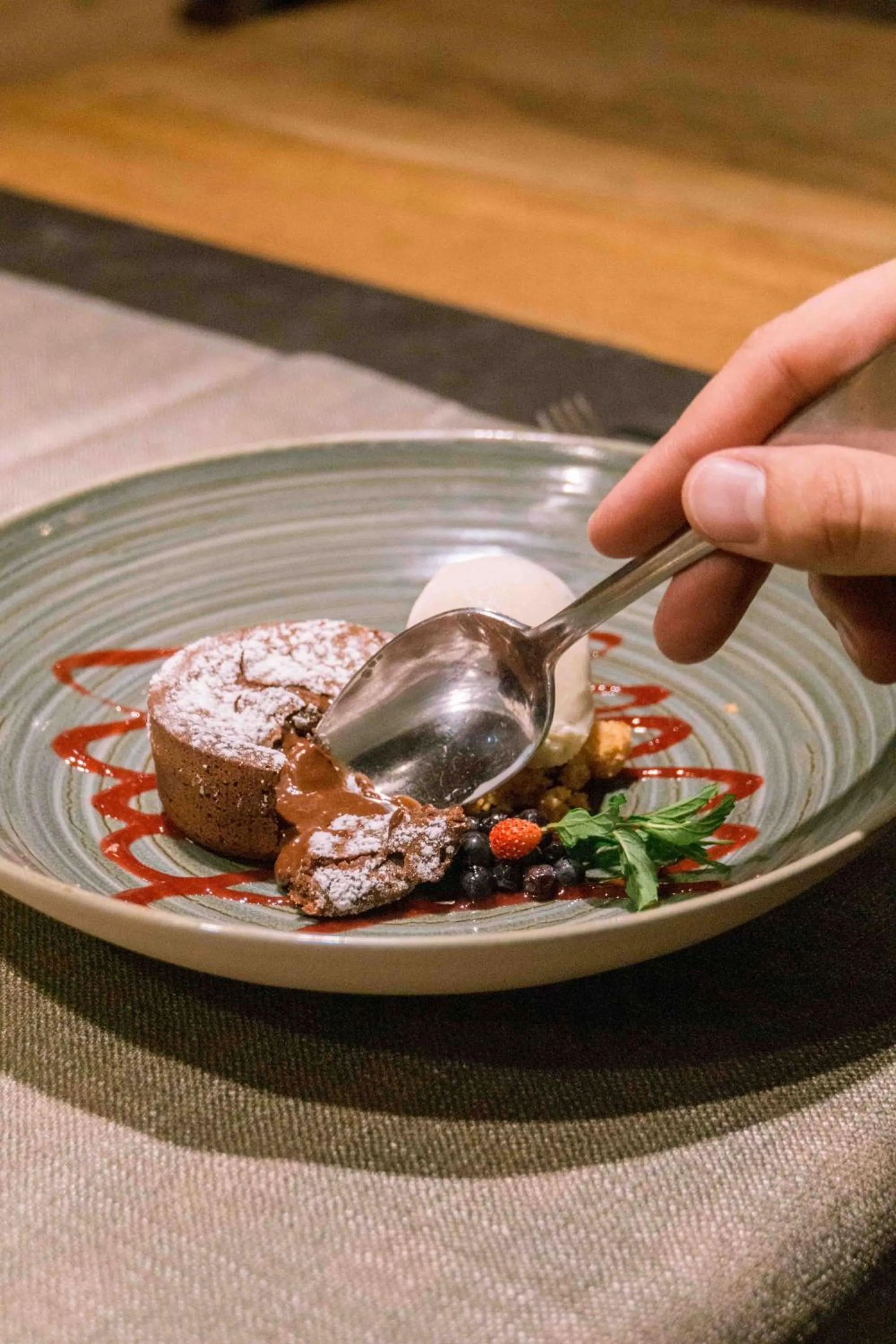 Food close-up in Les Gentianettes Hotel & Spa