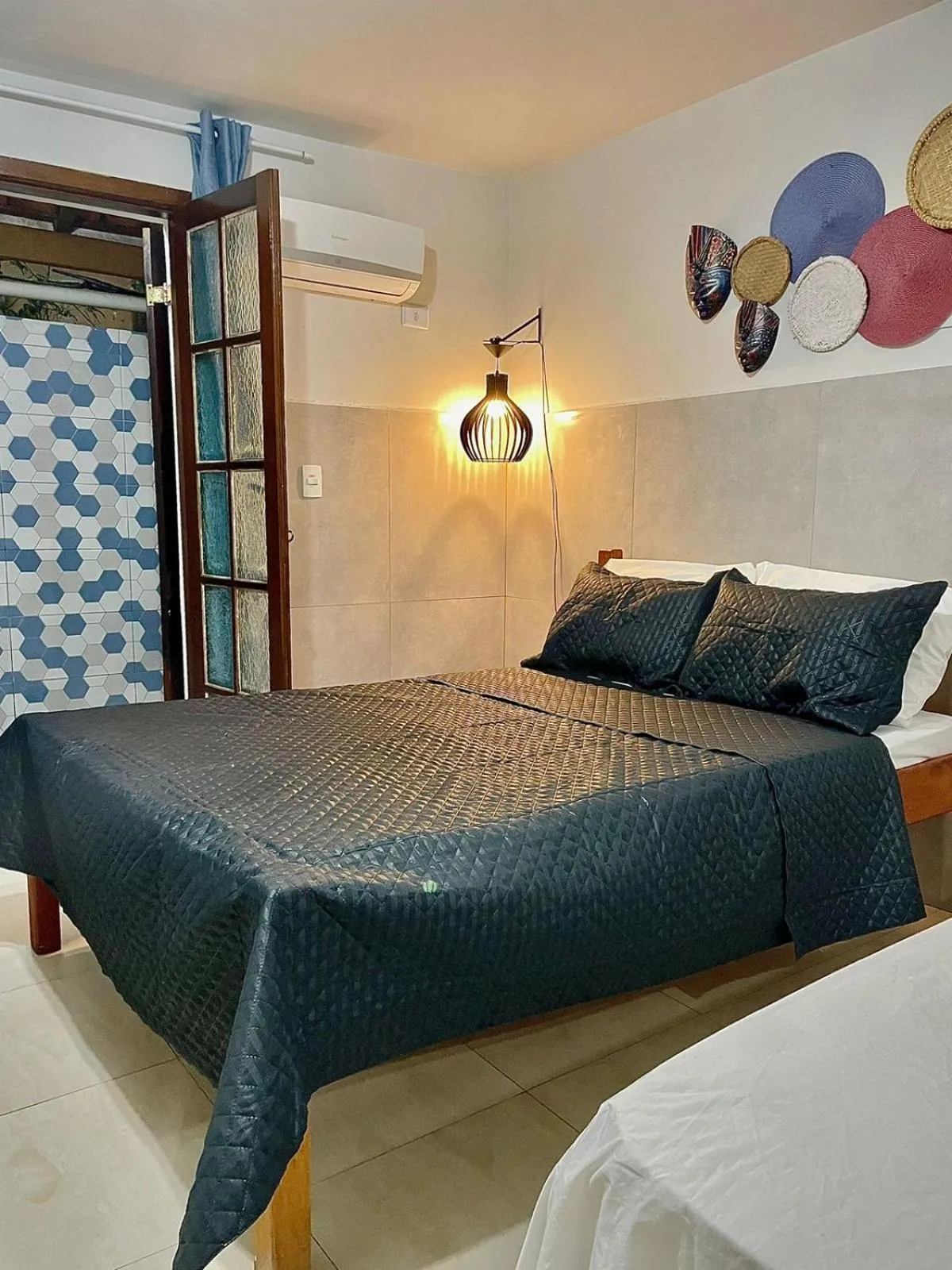 Bed in Villa Bali Maresias Lofts