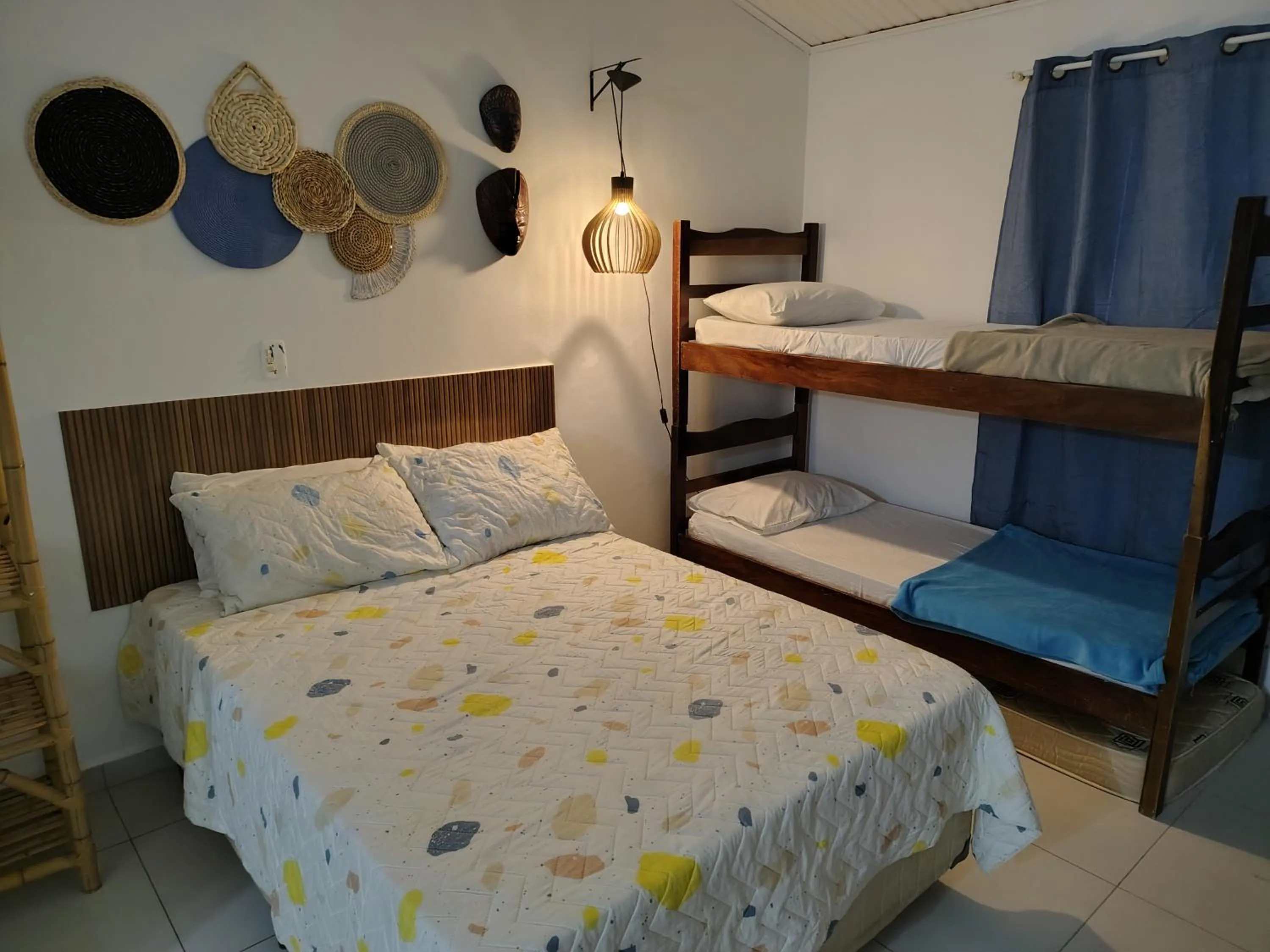 Bed in Villa Bali Maresias Lofts