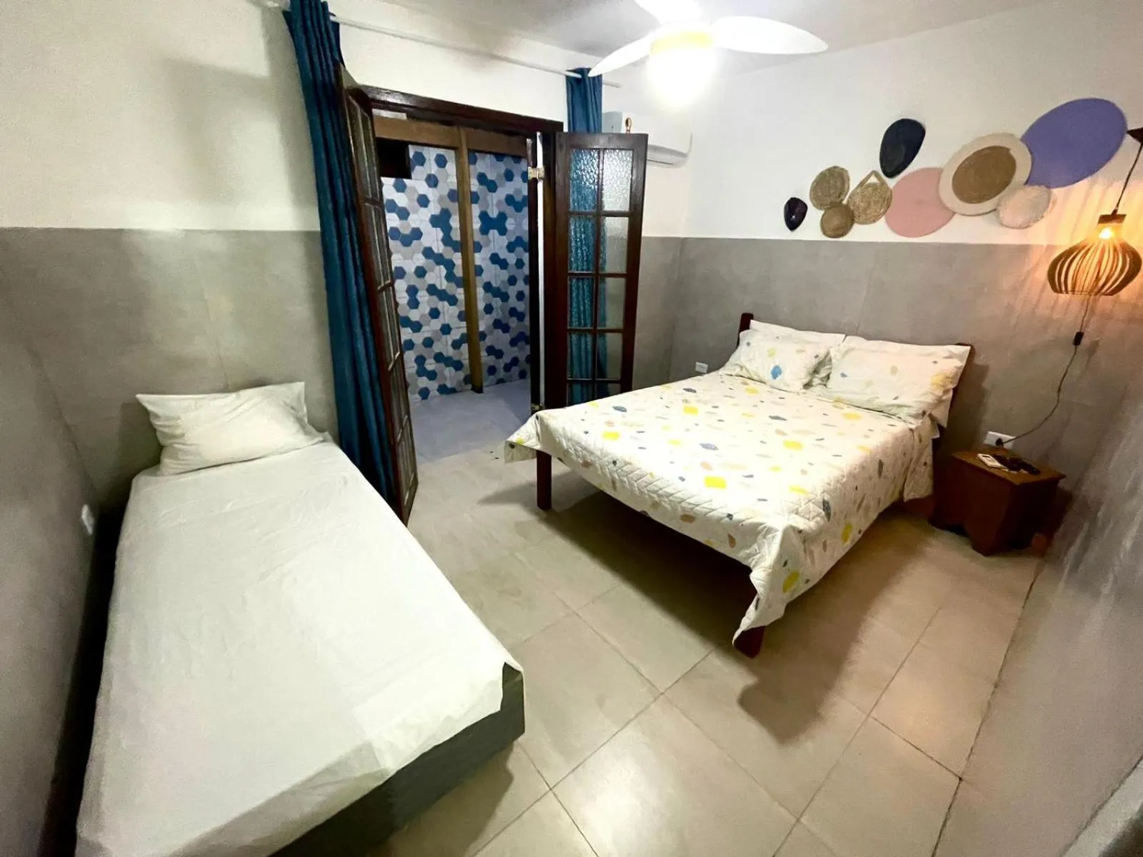 Bed in Villa Bali Maresias Lofts