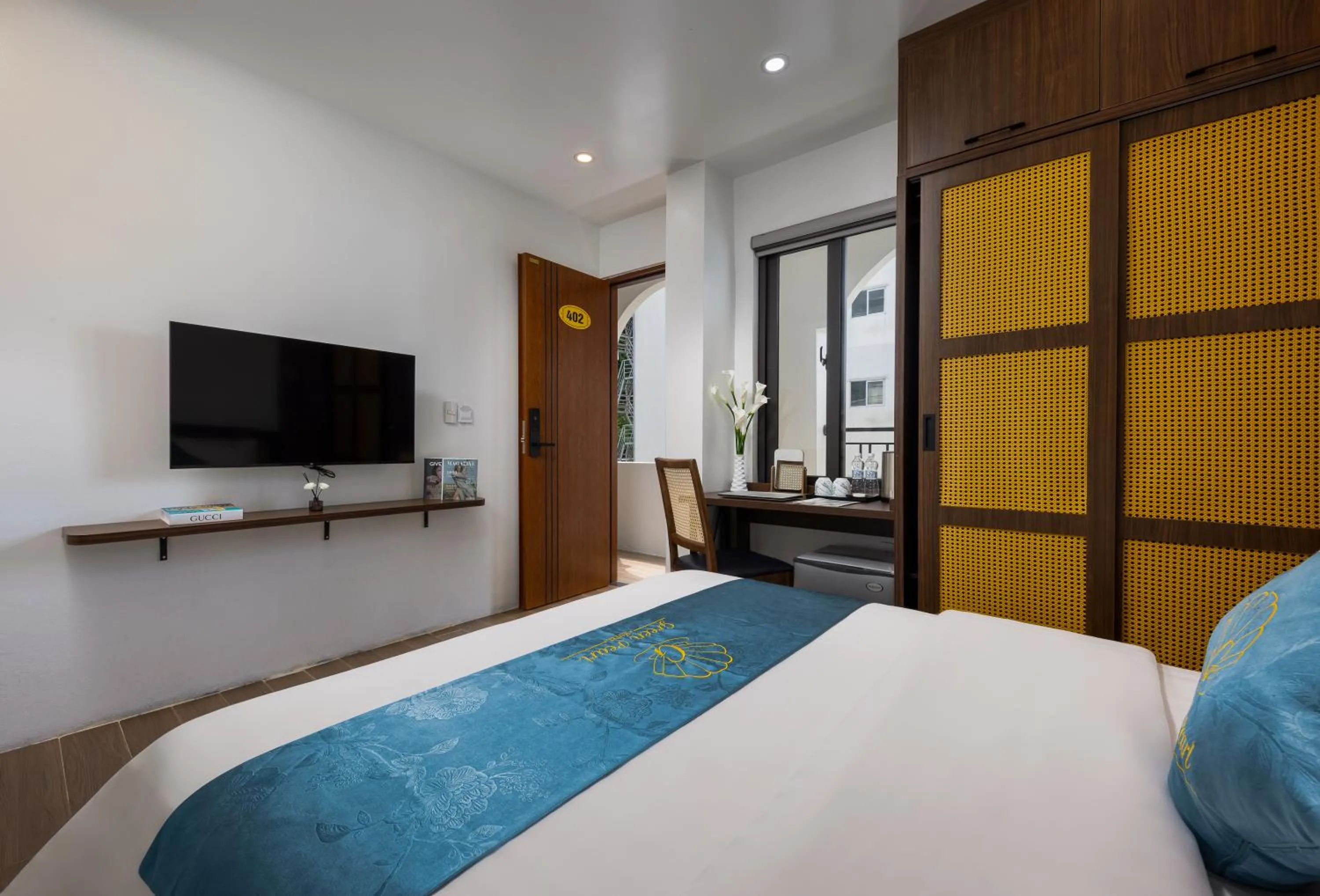 Bed in Cat Ba Green Pearl Hotel