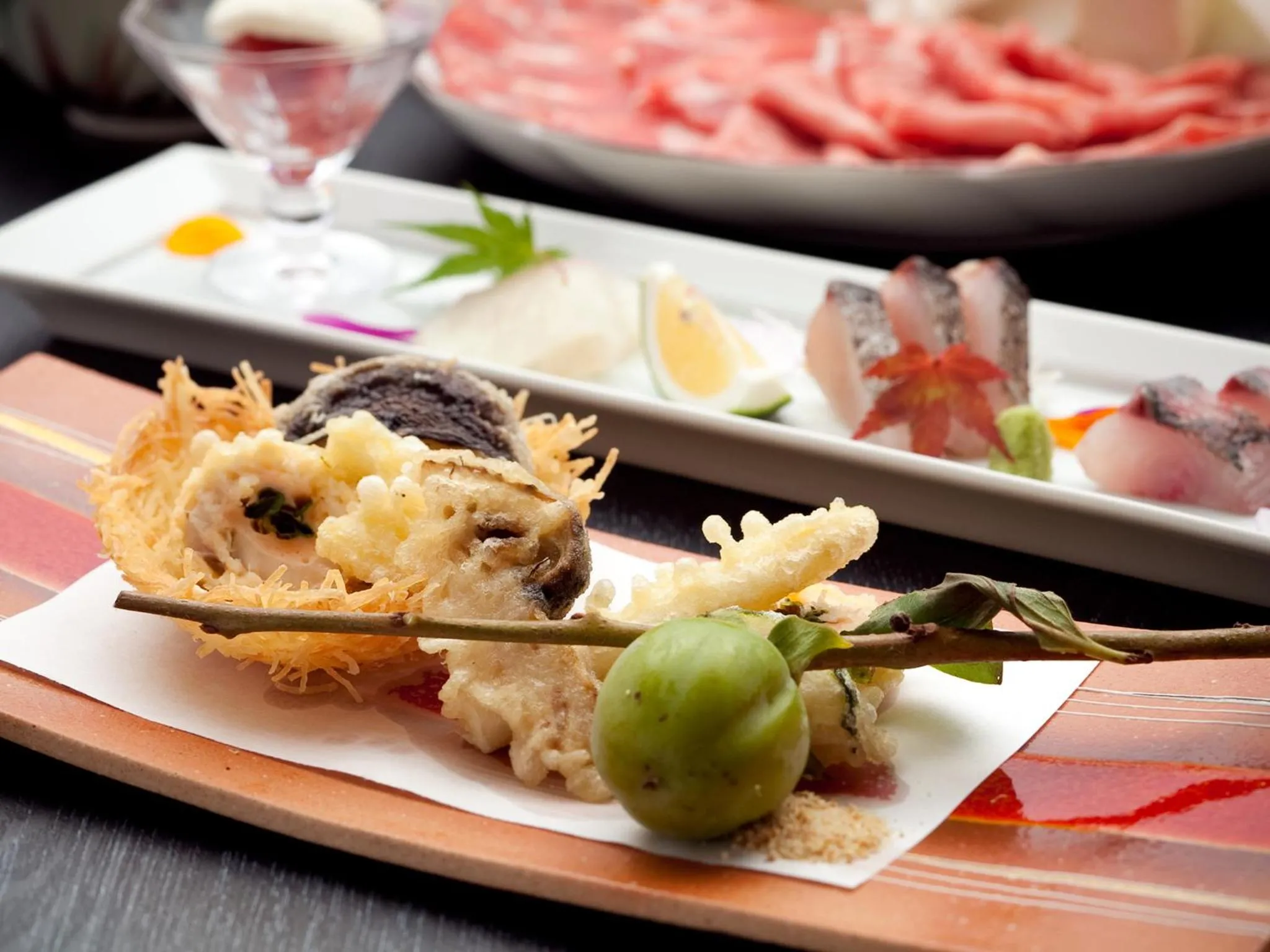 Food close-up in Yufuin-Sanso Waremokou