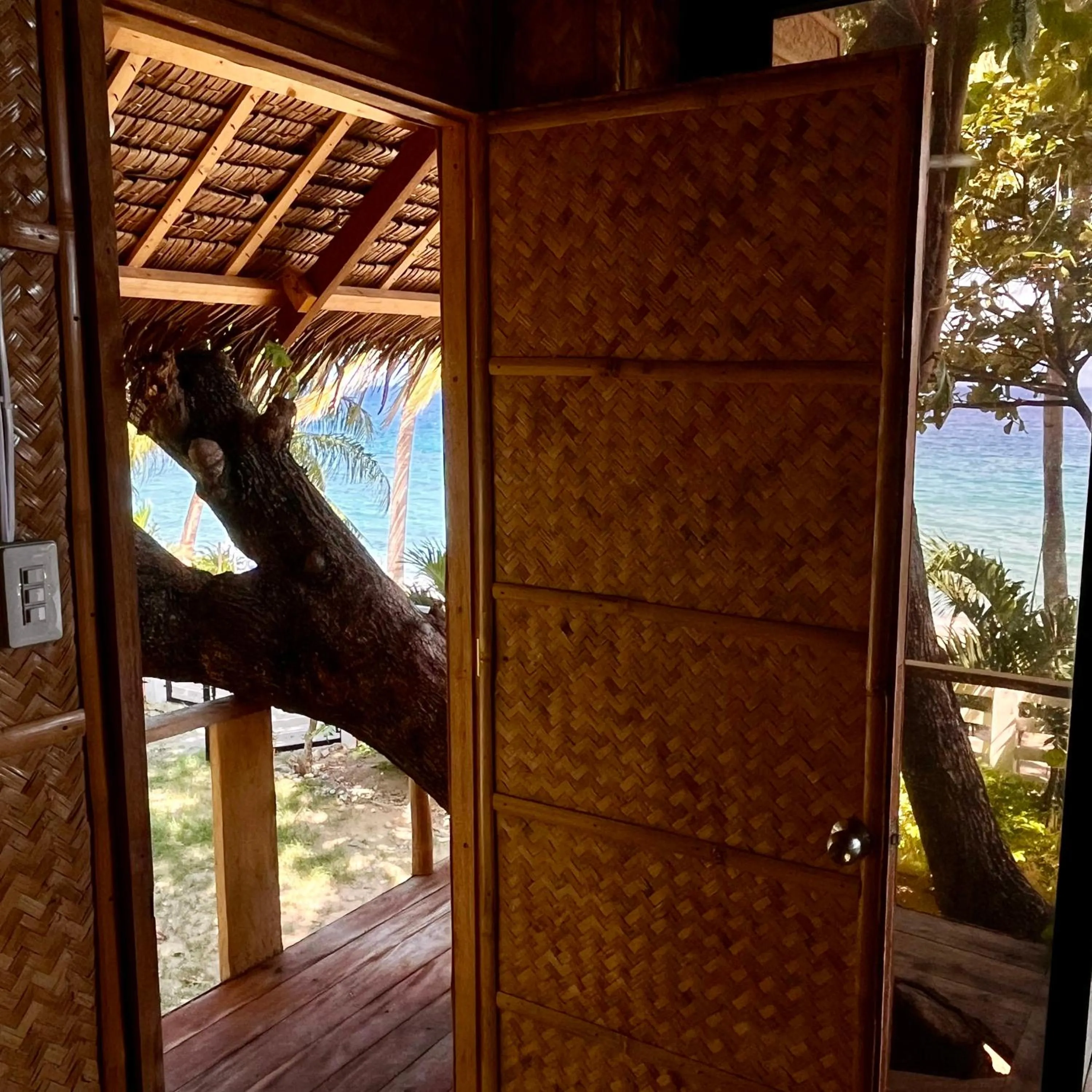 Sea view in Amami Beachfront Villa with Private Beach