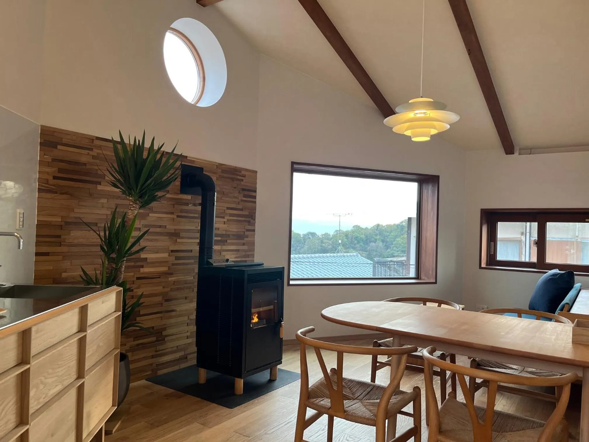 Living room in MY LODGE Naoshima