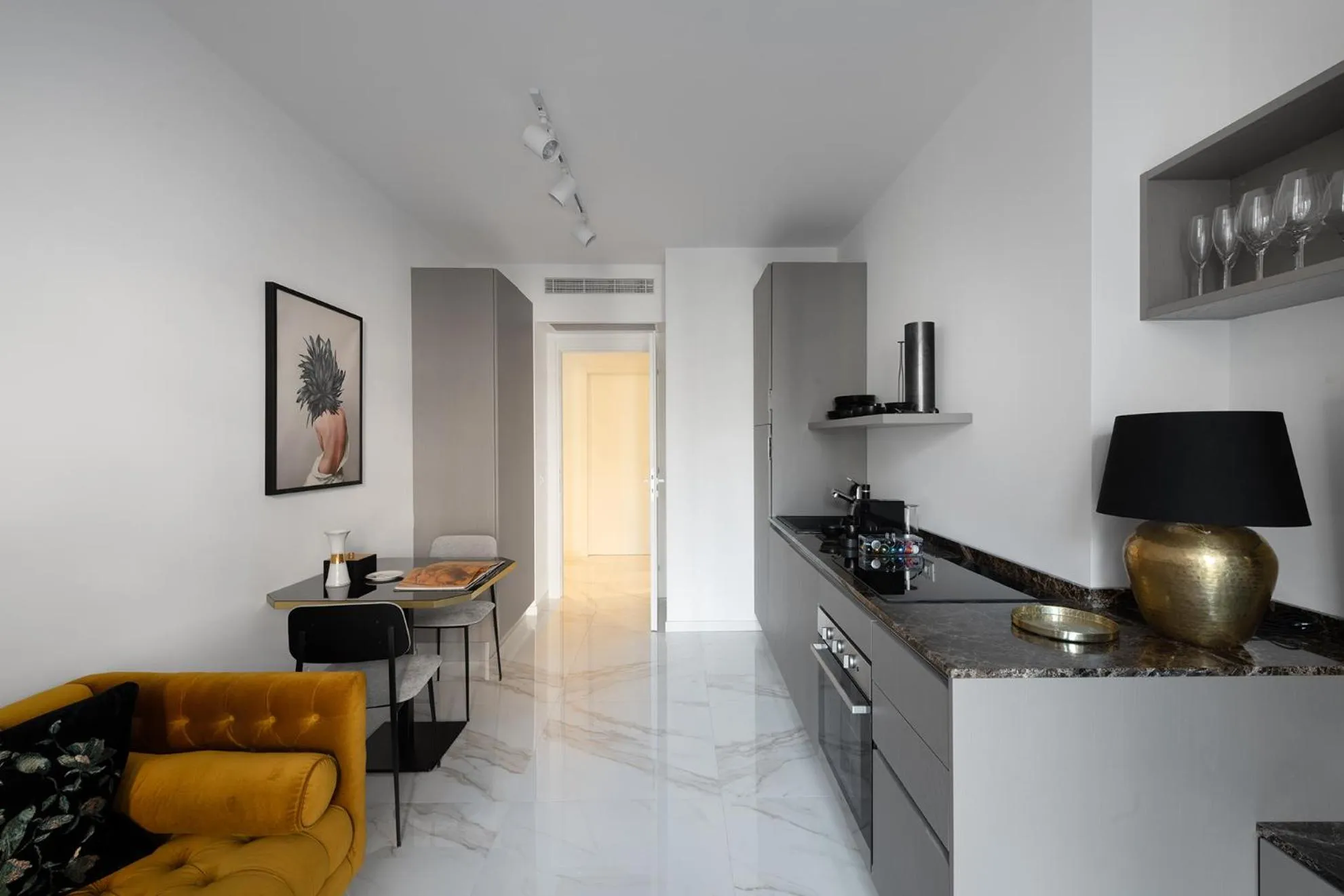 Kitchen or kitchenette in JOIVY Boutique Apartments Farneti