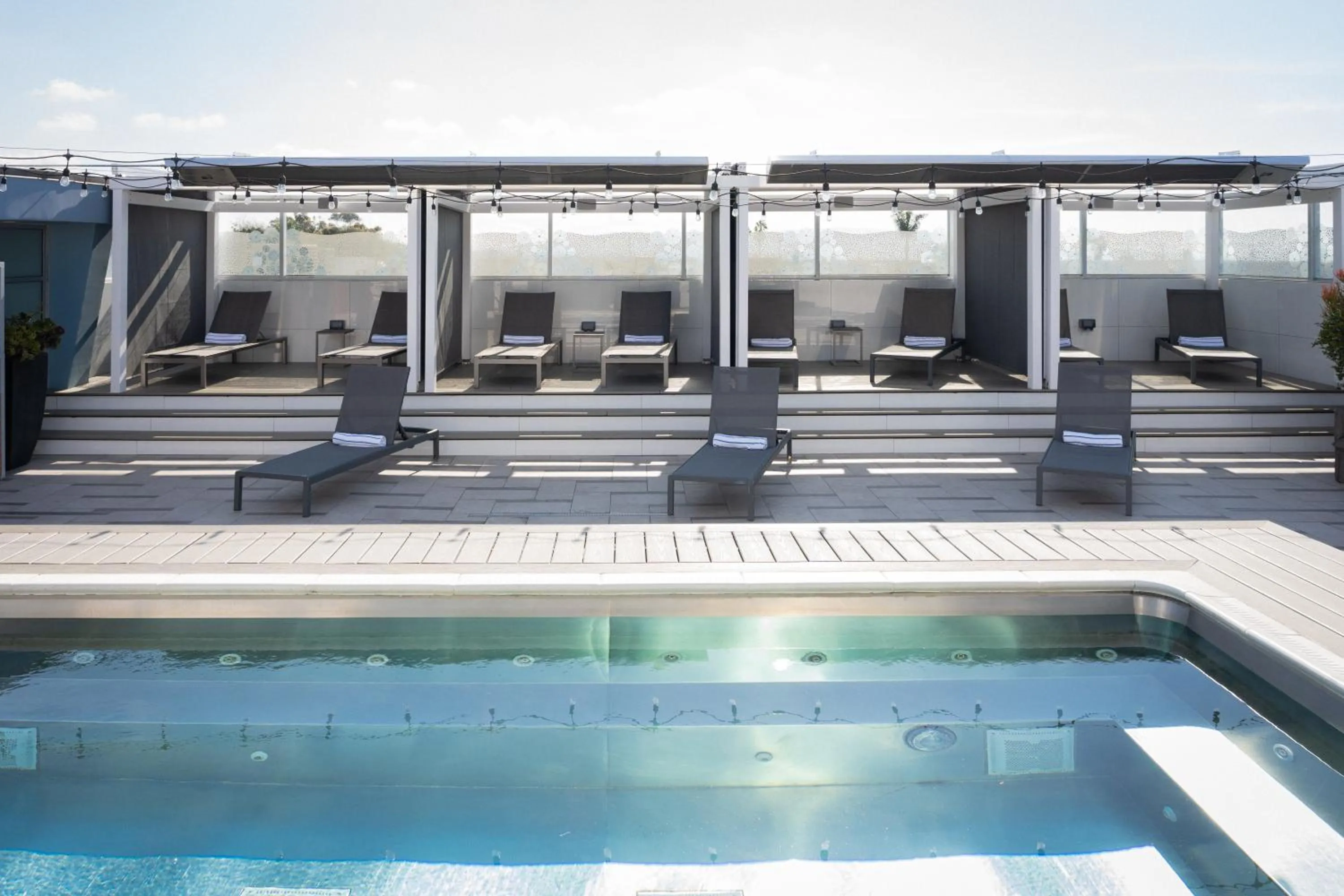 Pool view in Shade Hotel Manhattan Beach