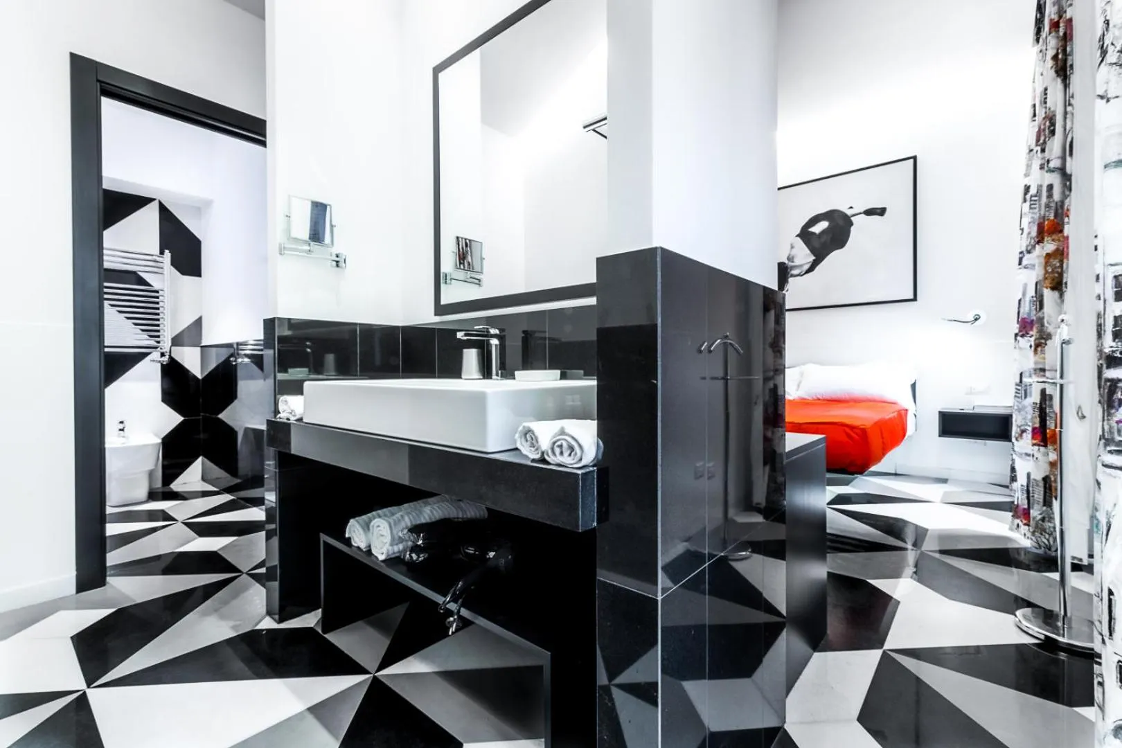 Bed in V-Accommodation IV Fontane