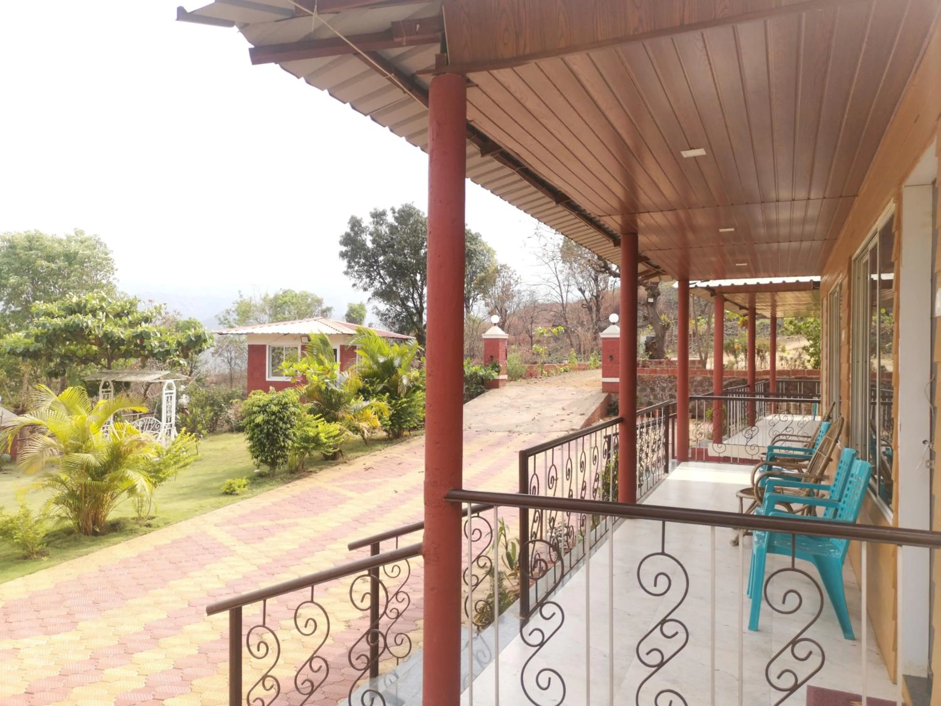 Patio in Shivshrushti Agro Tourism & River Camp Tapola