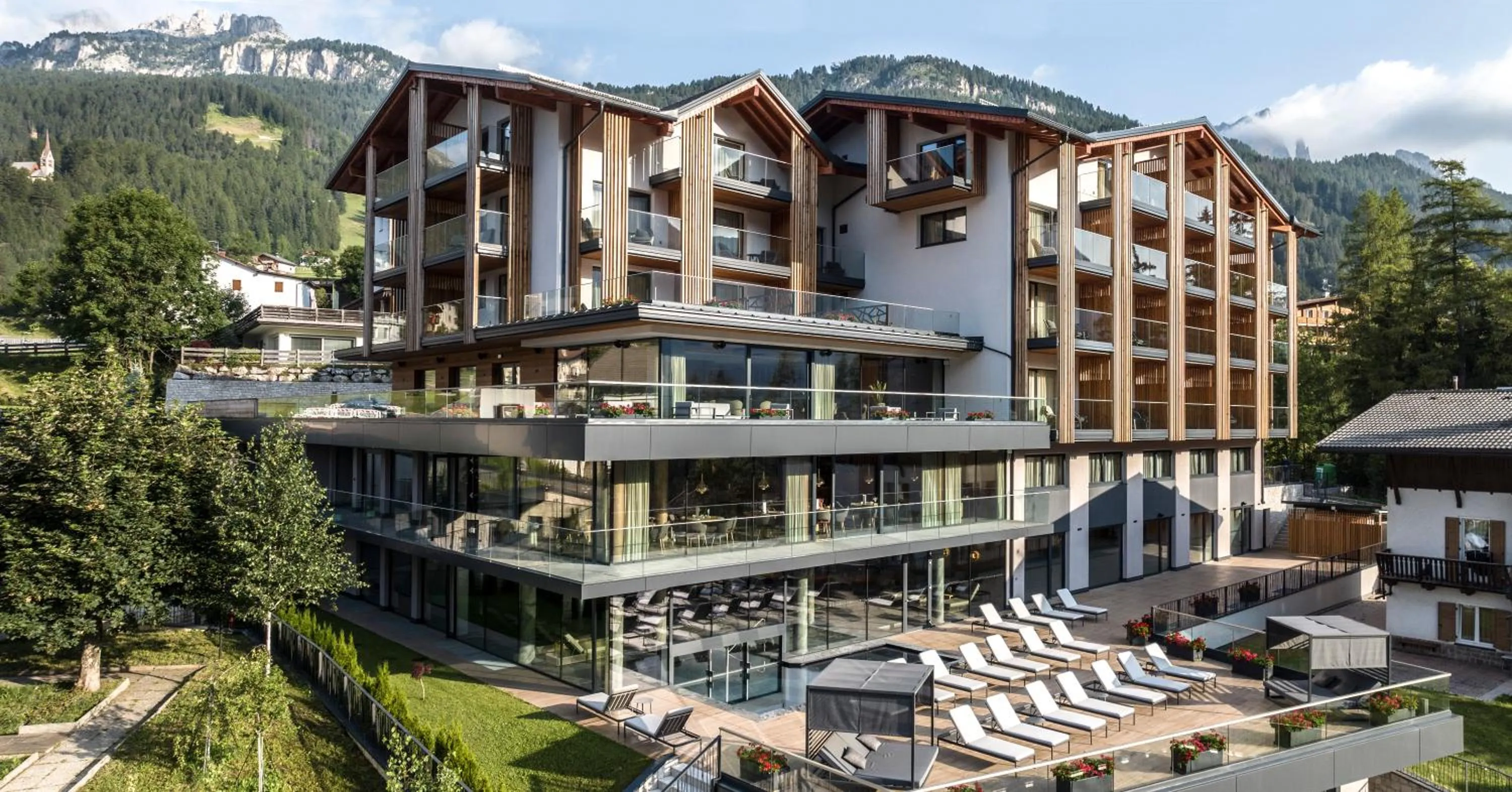 Property building in Ciampedie Luxury Alpine Spa Hotel