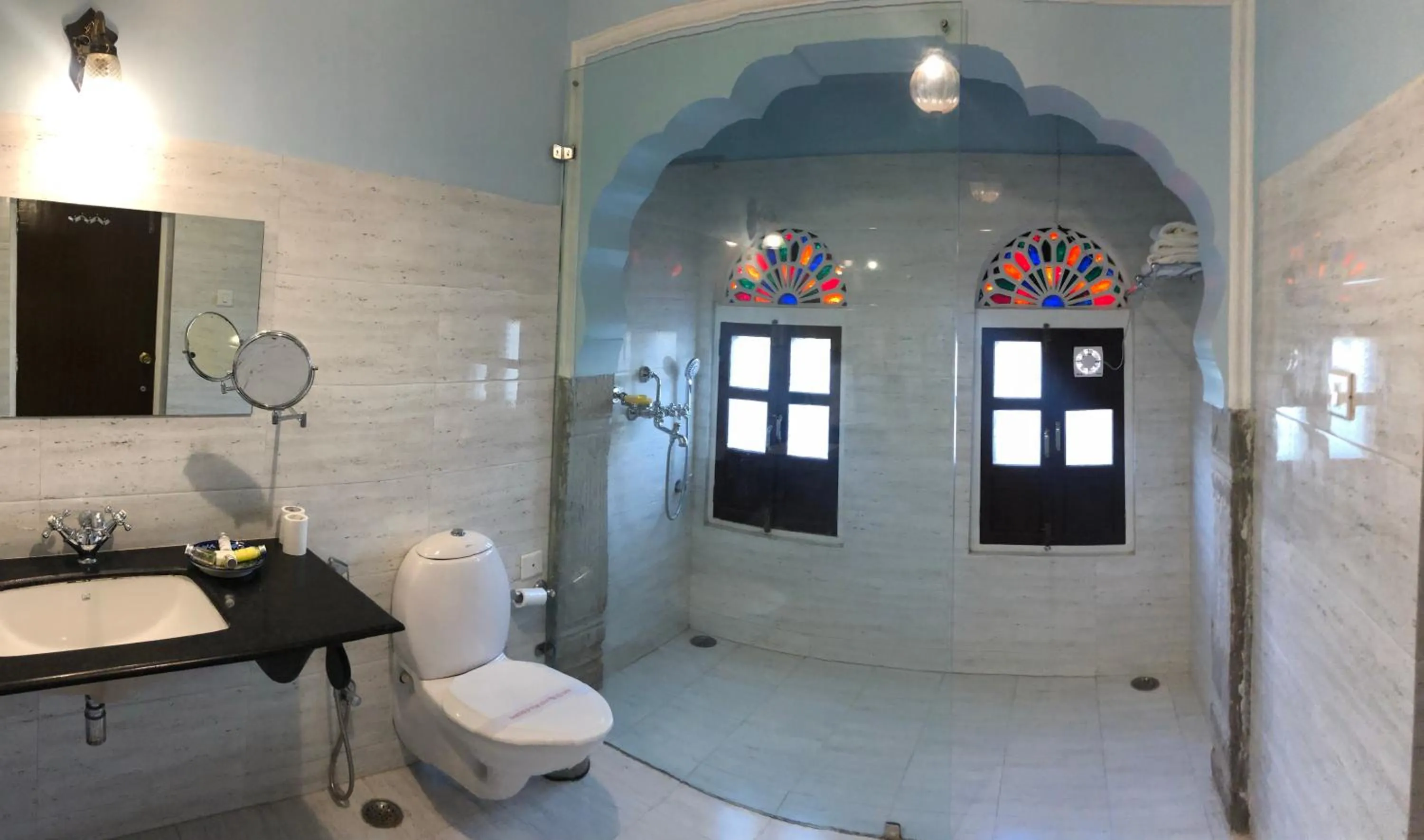 Shower in Khandela Haveli - a Boutique Heritage Hotel
