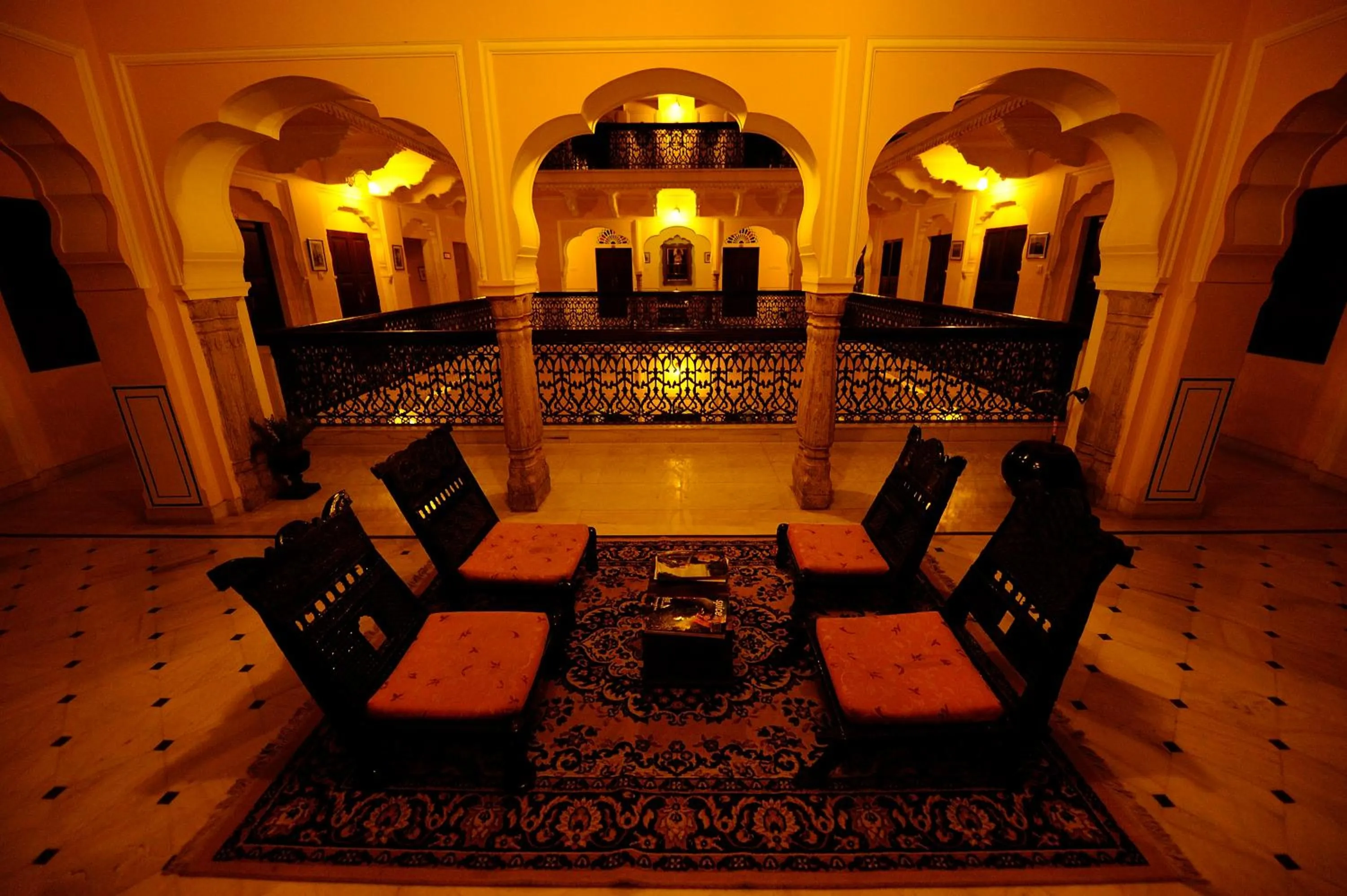Living room in Khandela Haveli - a Boutique Heritage Hotel