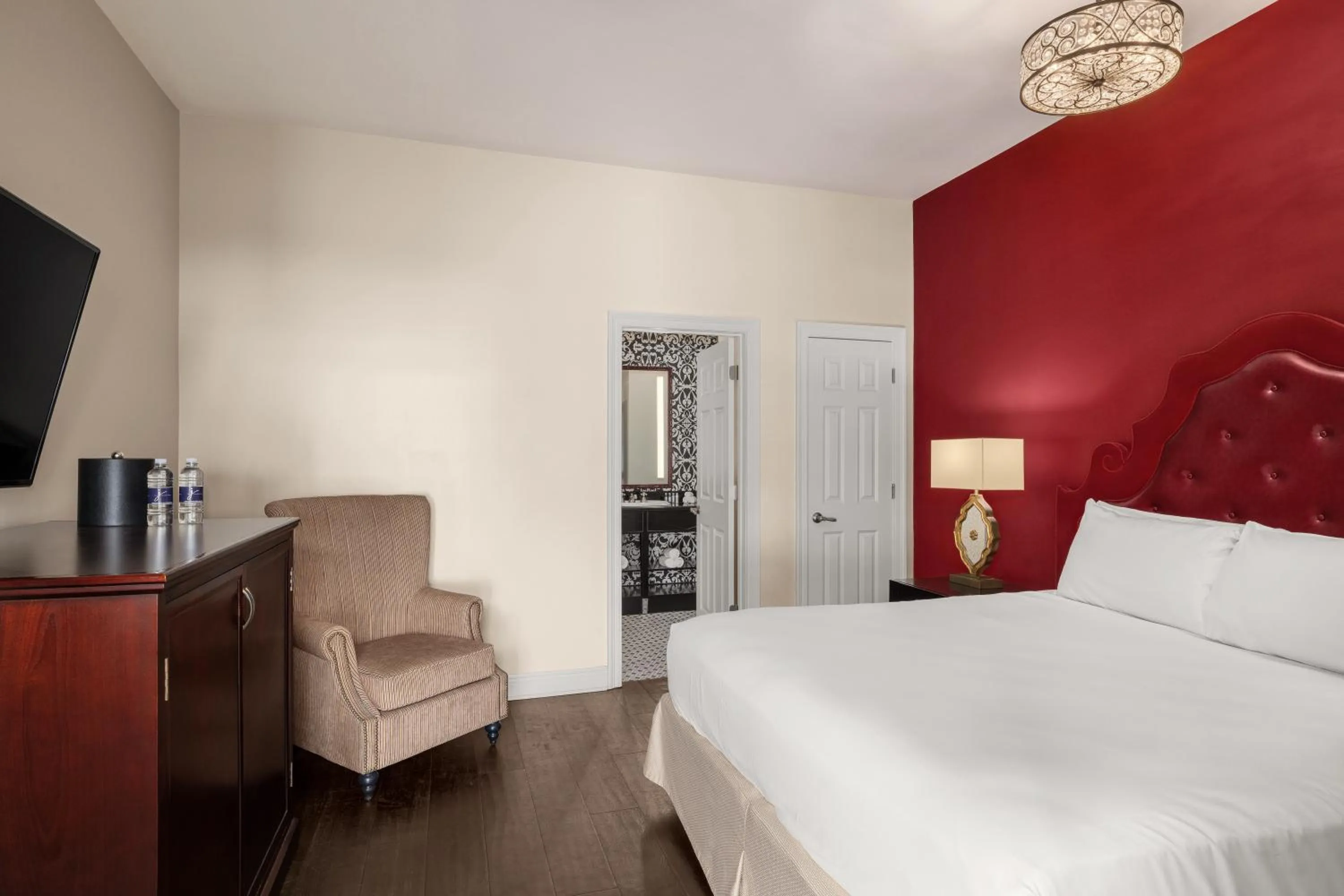 Bed in Dauphine Orleans Hotel