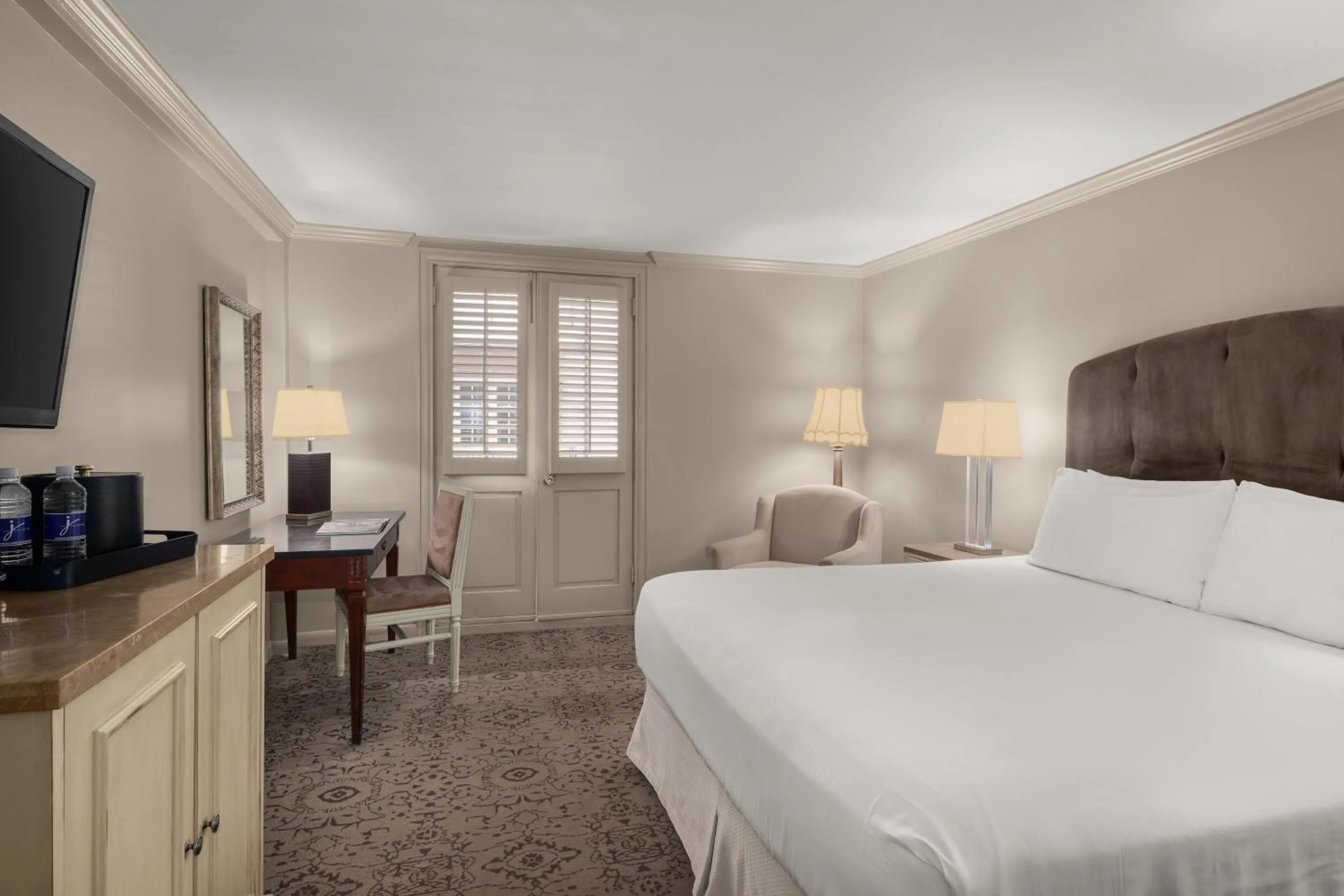 Bed in Dauphine Orleans Hotel