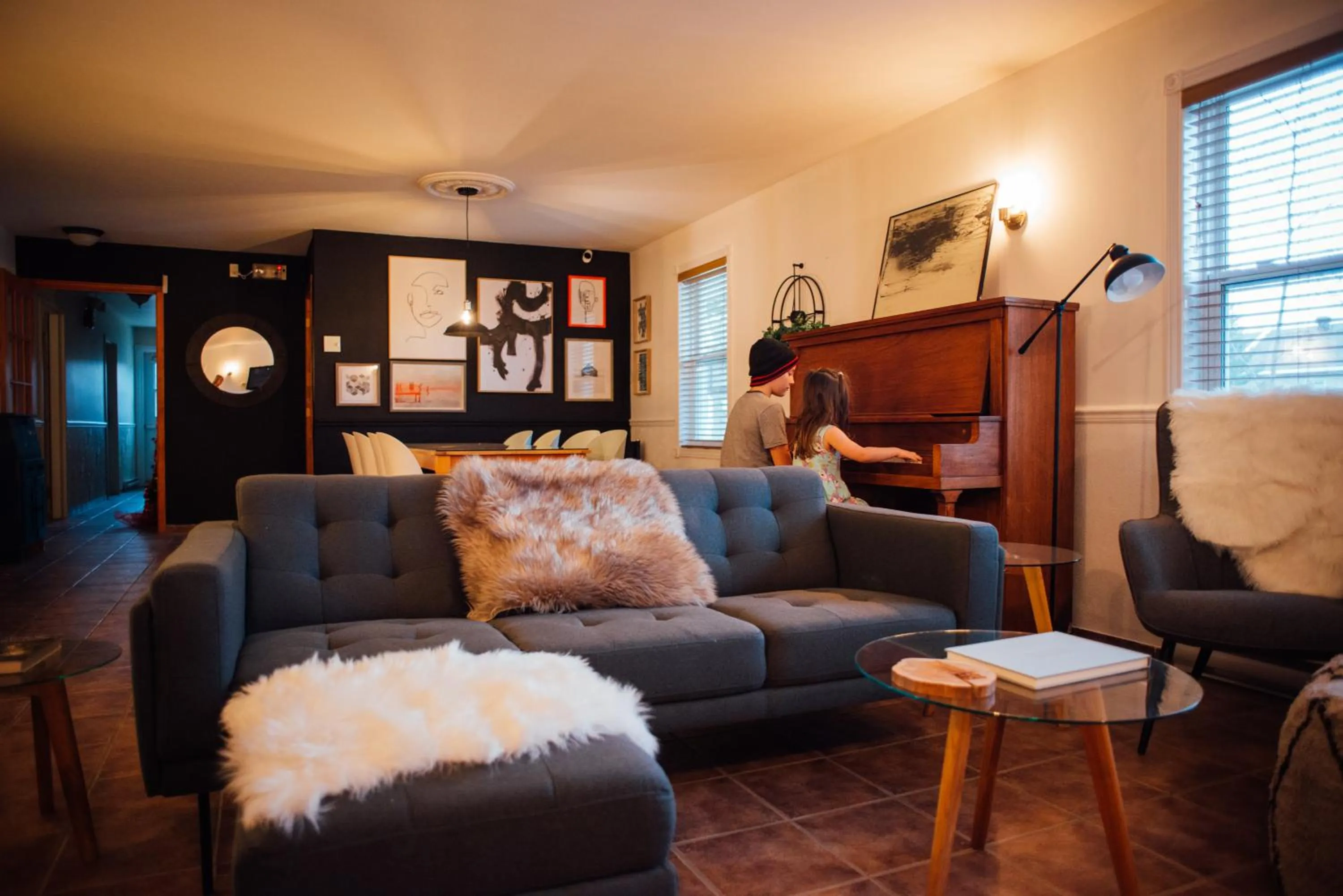 Living room in Maison de Vébron