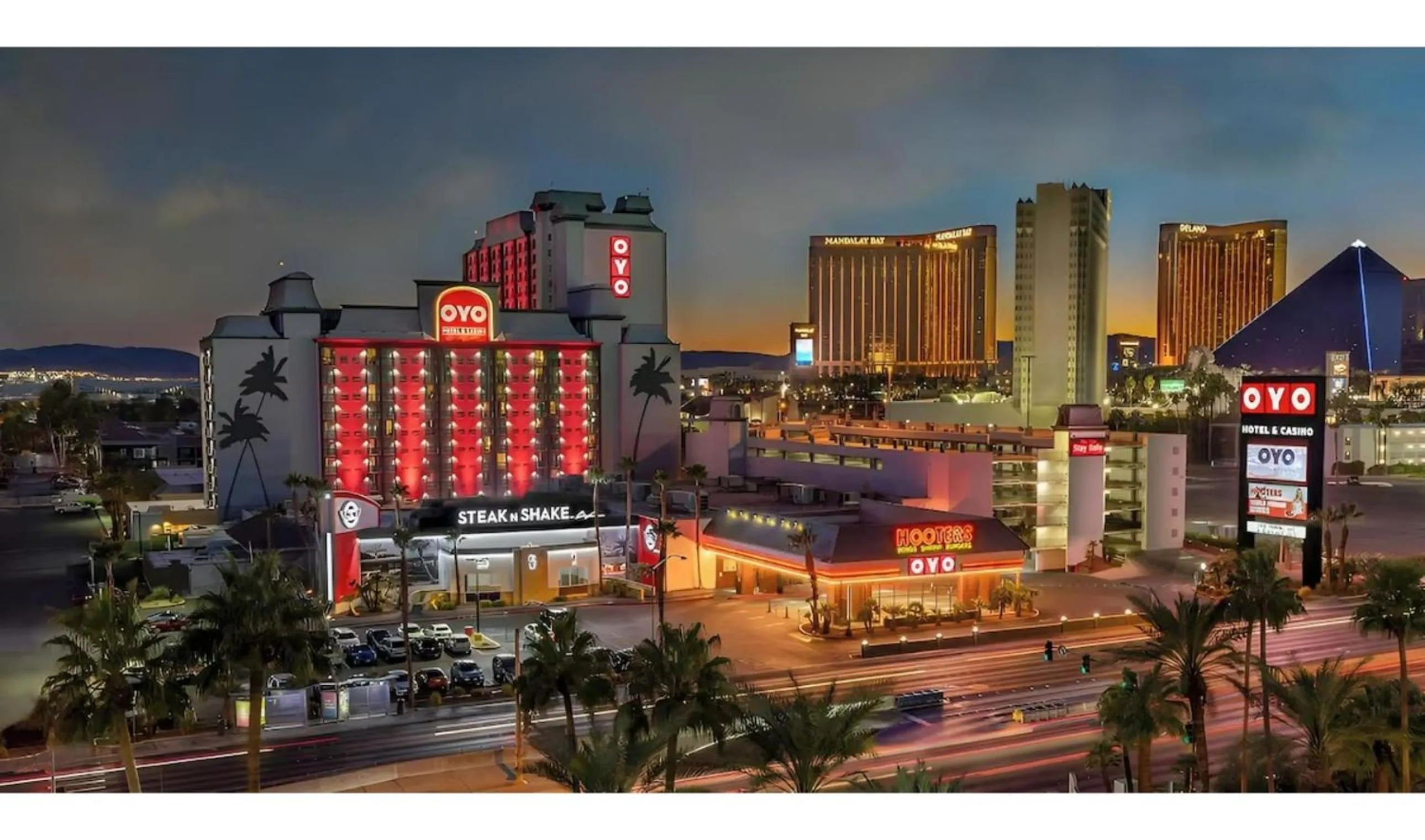 Property building in OYO Hotel and Casino Las Vegas