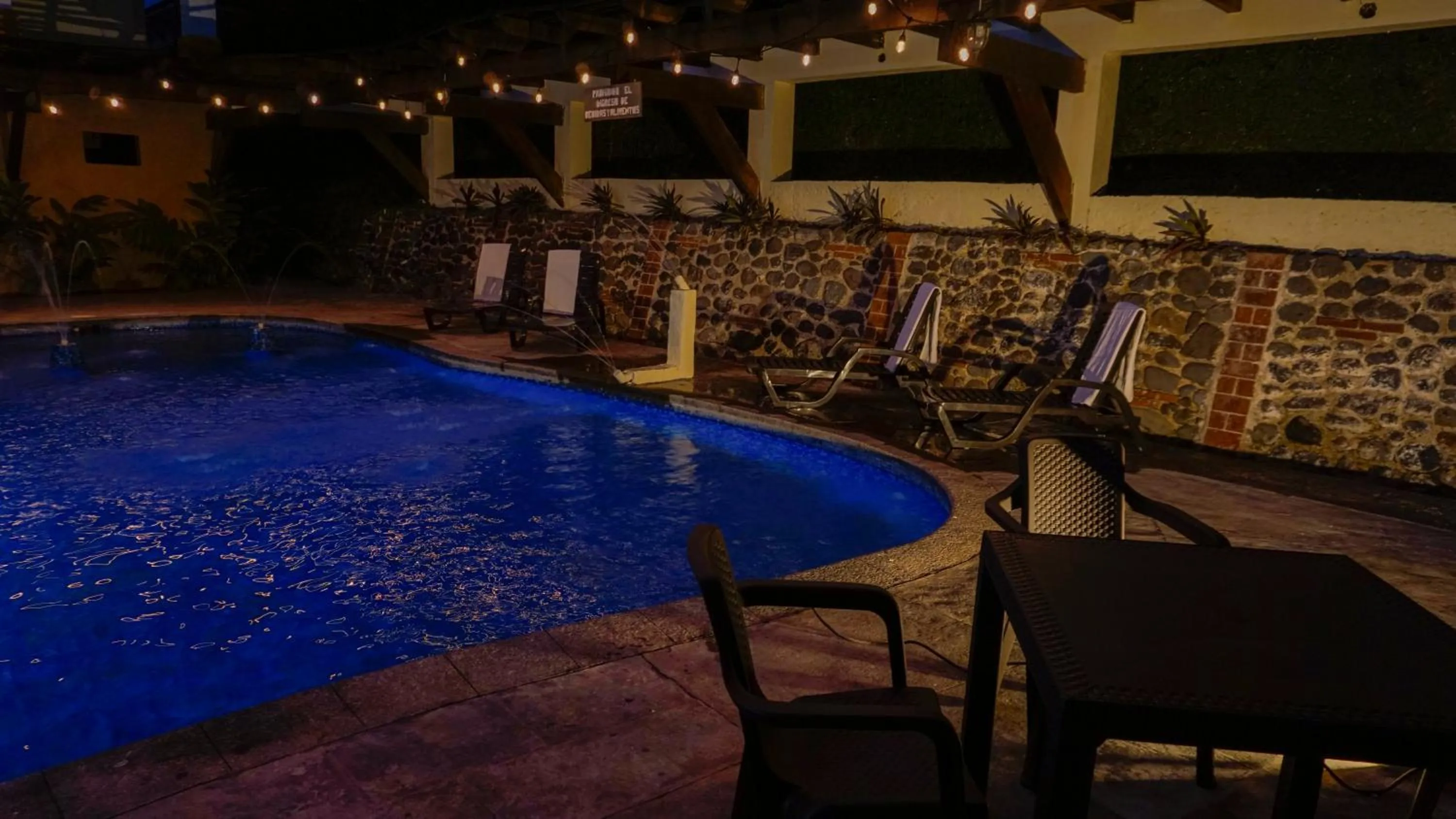 Pool view in Zafra Hotel