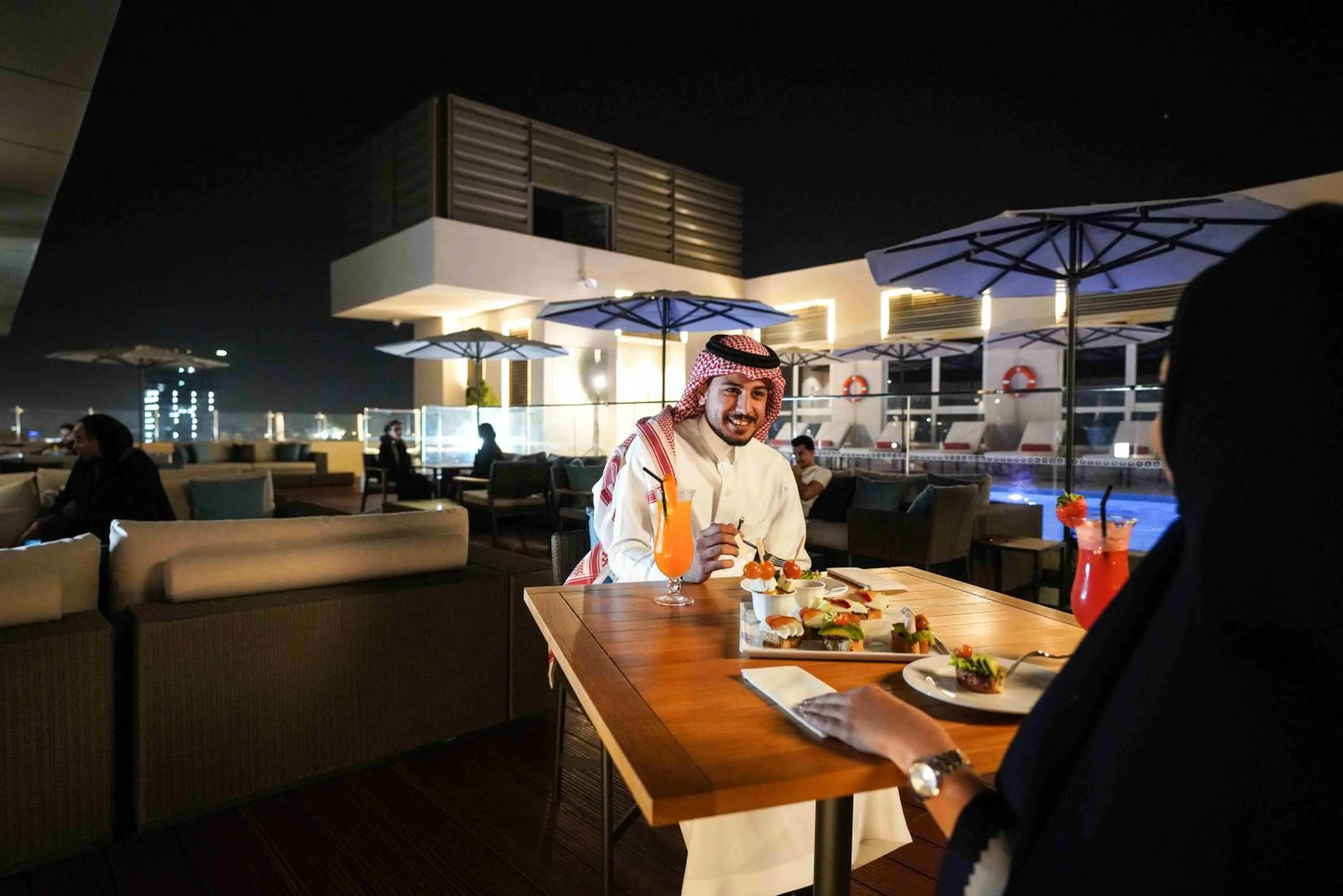 People in Centro Corniche Al Khobar by Rotana