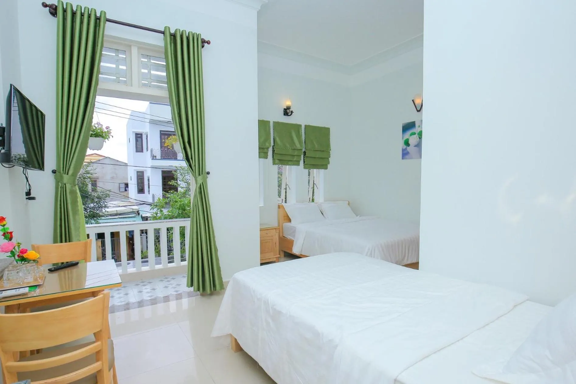 Bed in Vân Mây Homestay Hội An