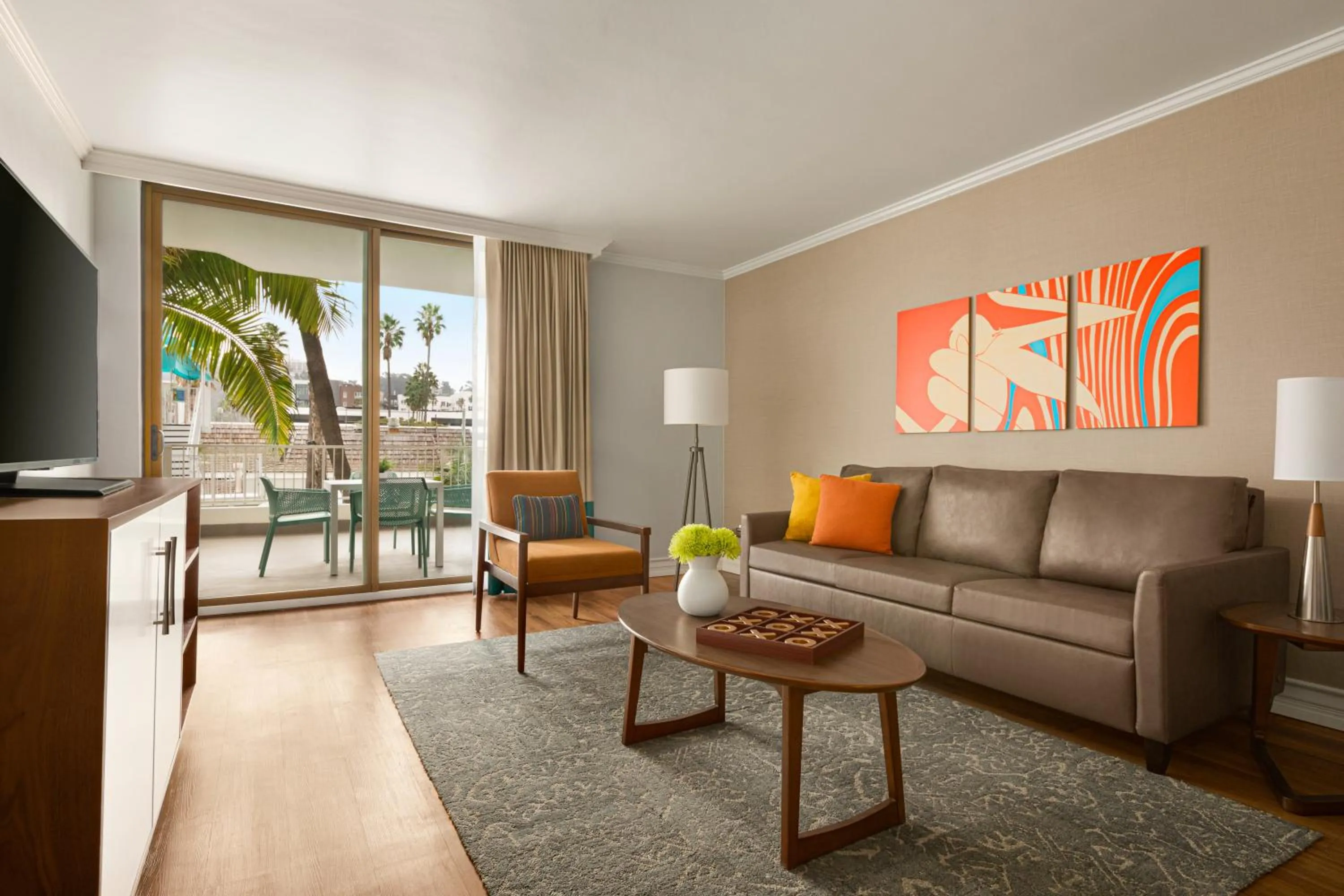 Living room in Town and Country San Diego