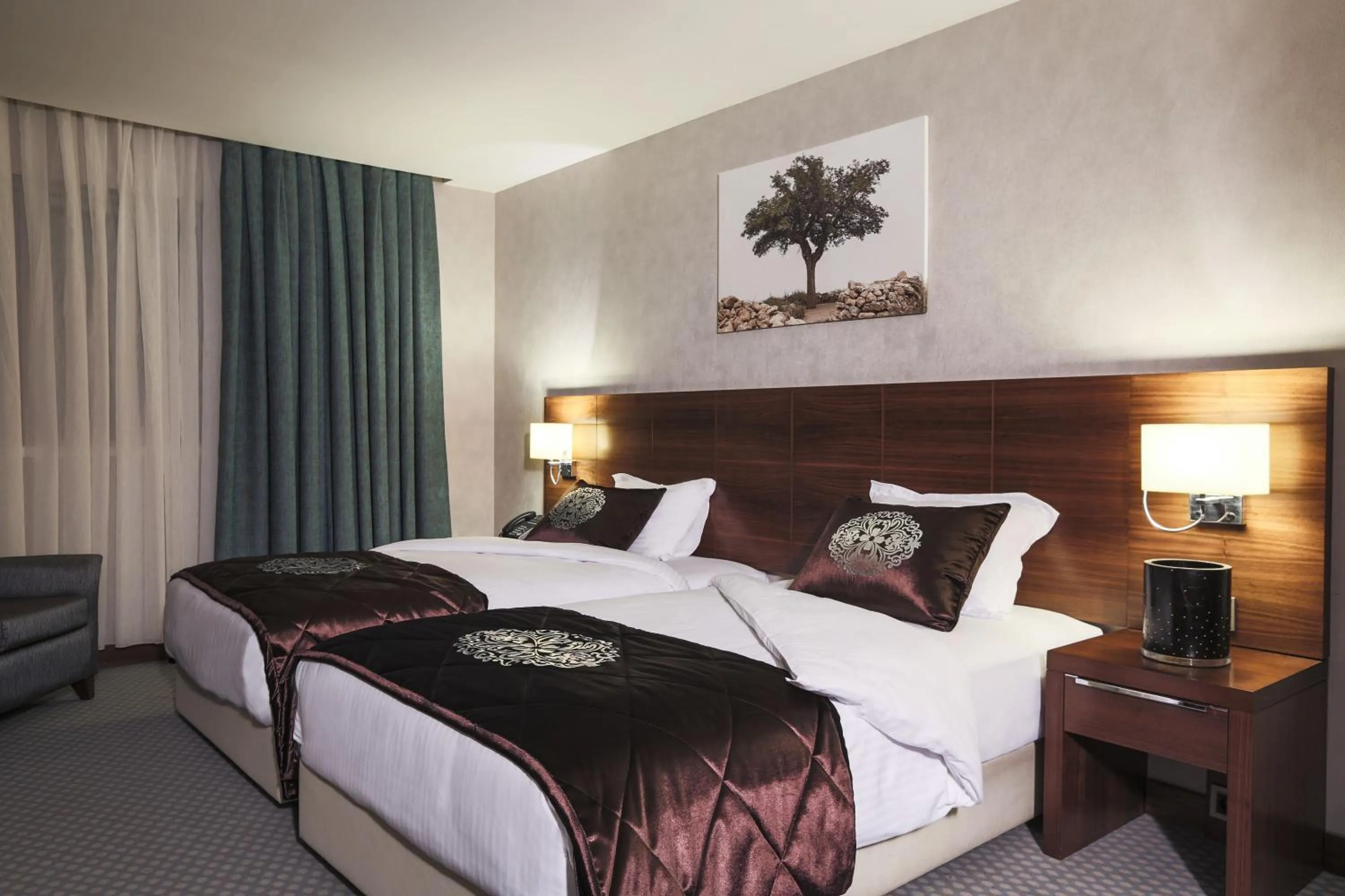 Communal lounge/ TV room, Bed in Nevali Hotel & Convention Center