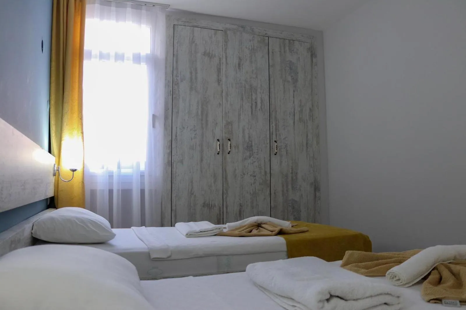 Bed in Afytos Akcay Tatil Koyu