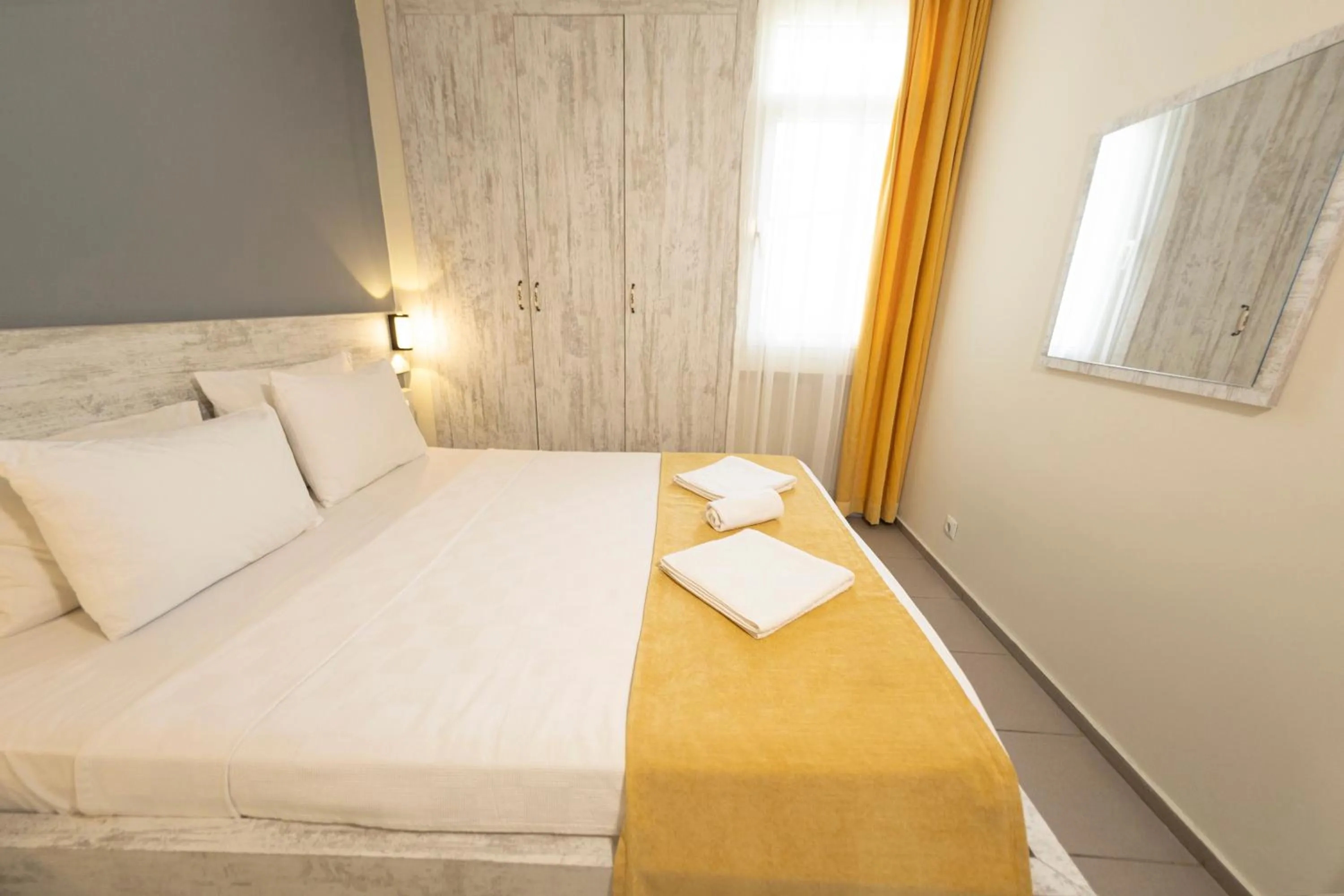 Bed in Afytos Akcay Tatil Koyu