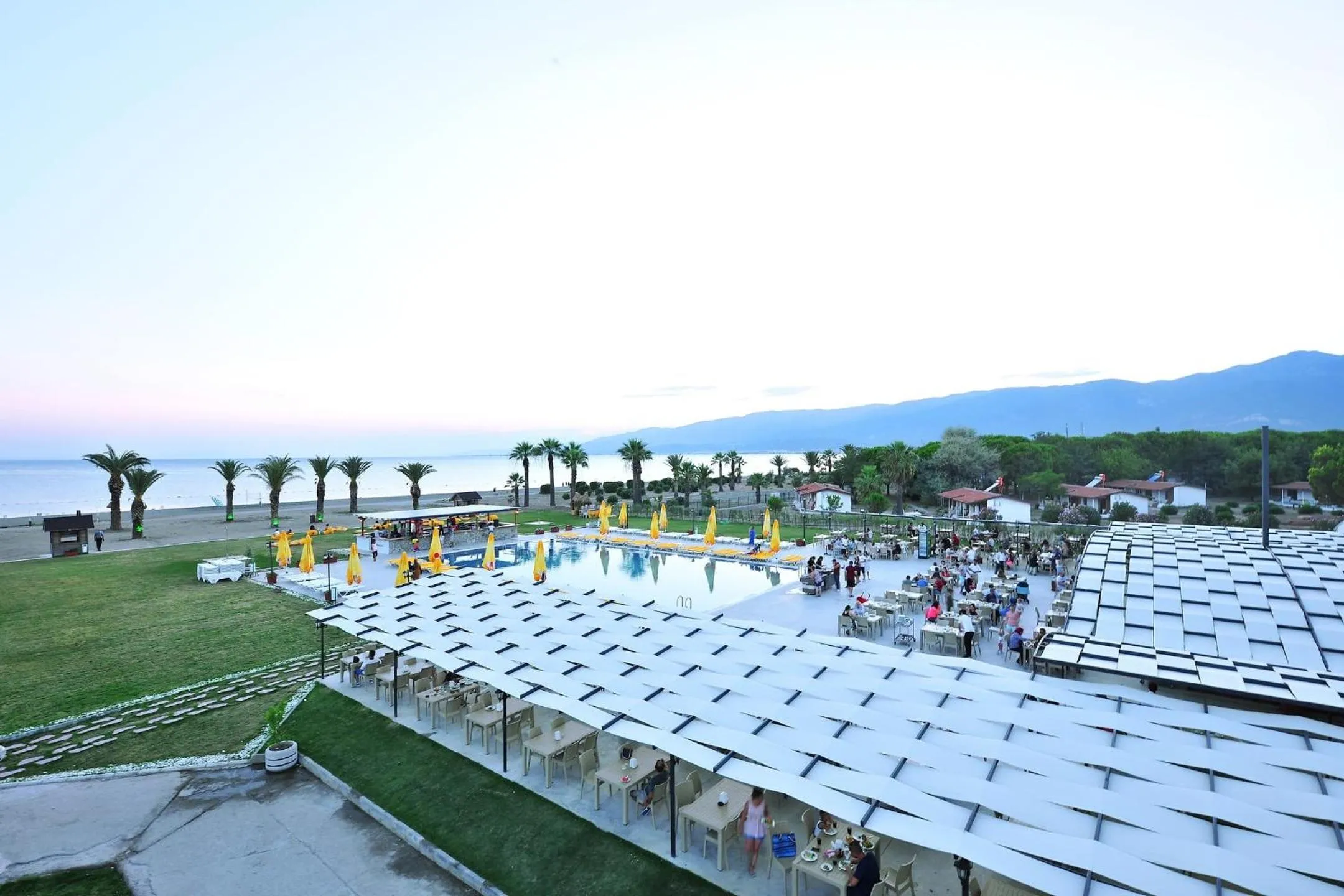 Pool view in Afytos Akcay Tatil Koyu