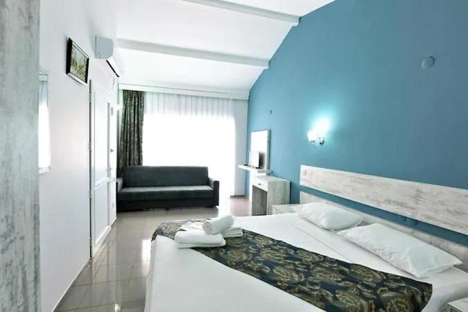 Bed in Afytos Akcay Tatil Koyu