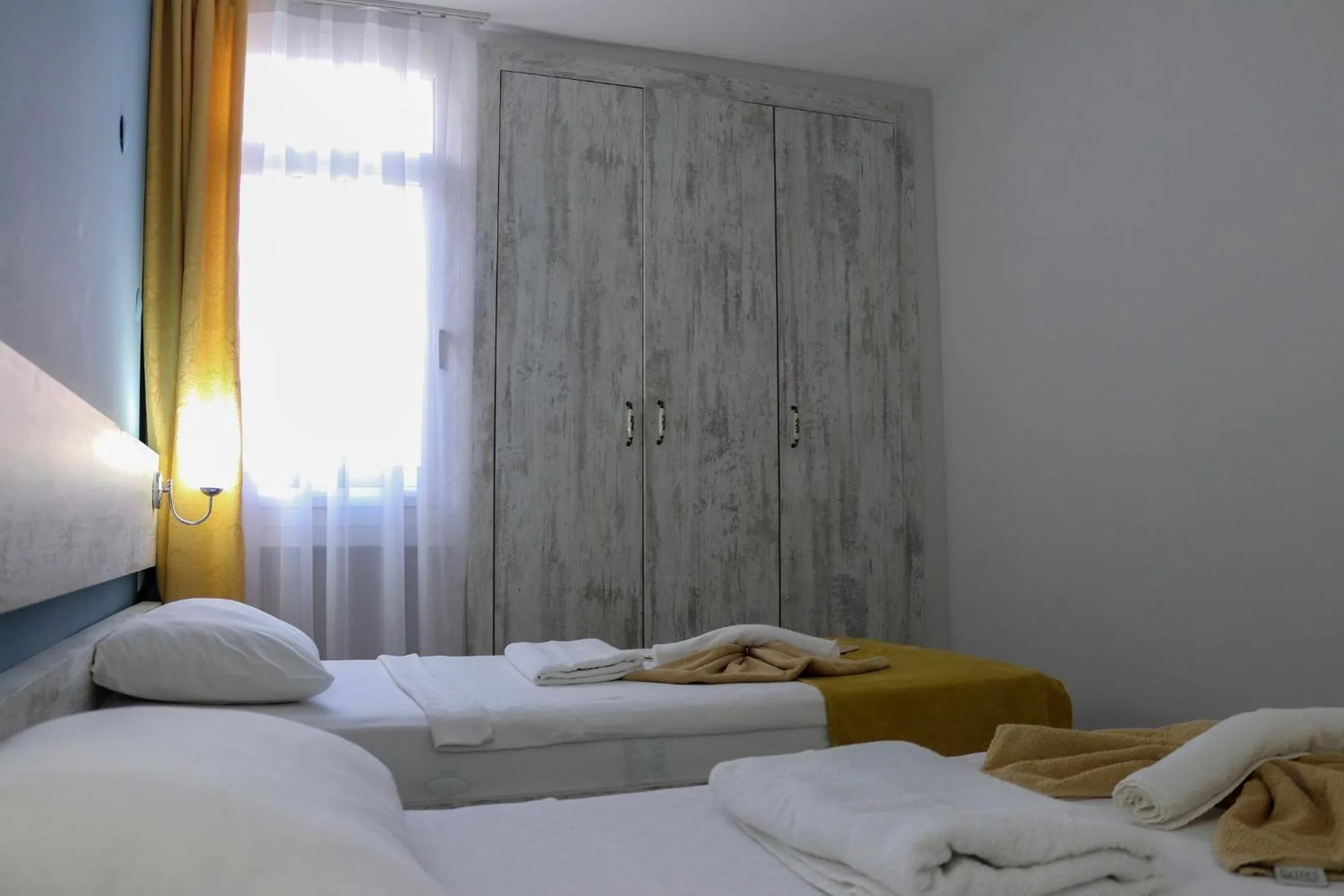 Bed in Afytos Akcay Tatil Koyu