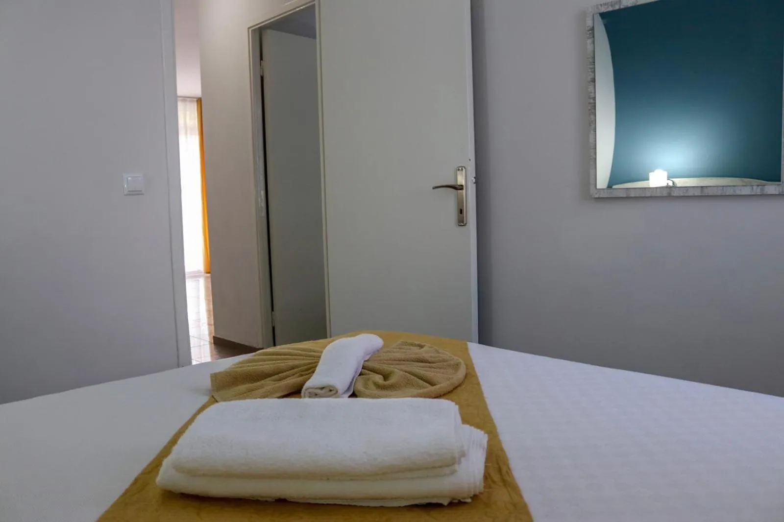 Bed in Afytos Akcay Tatil Koyu