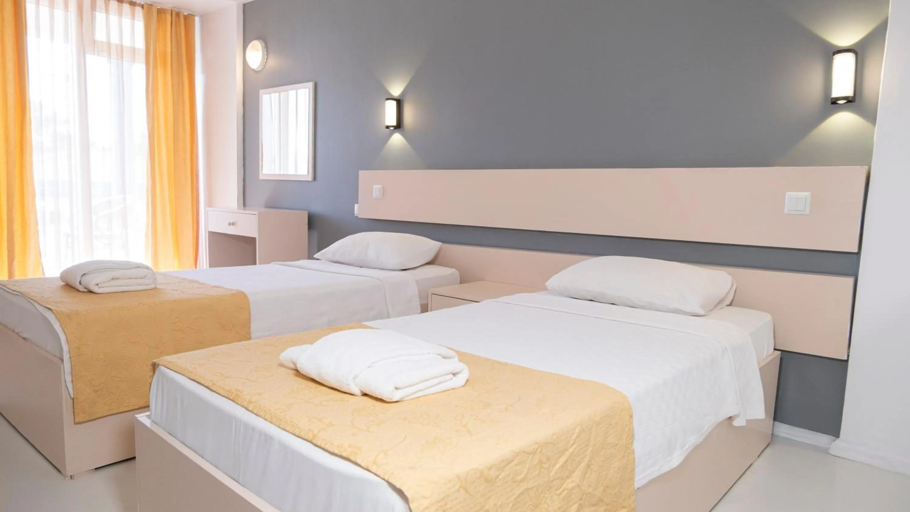 Bed in Afytos Akcay Tatil Koyu