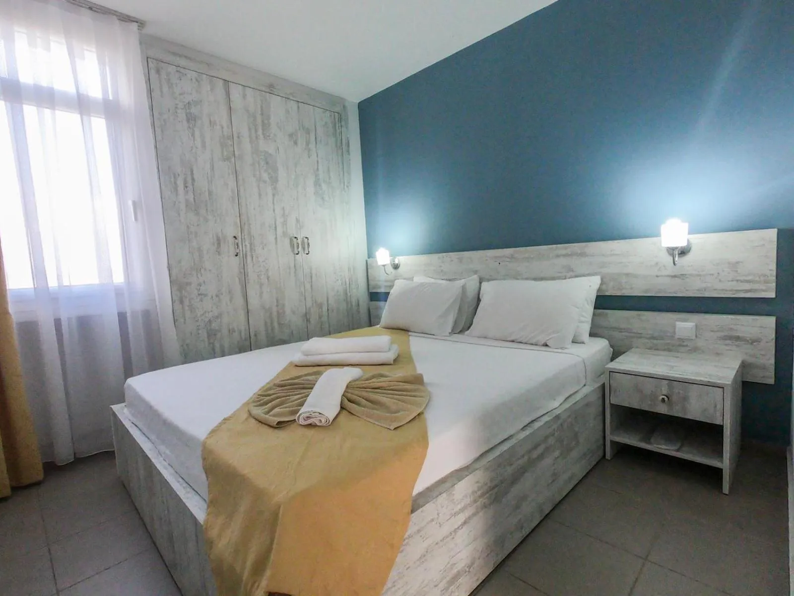 Bed in Afytos Akcay Tatil Koyu