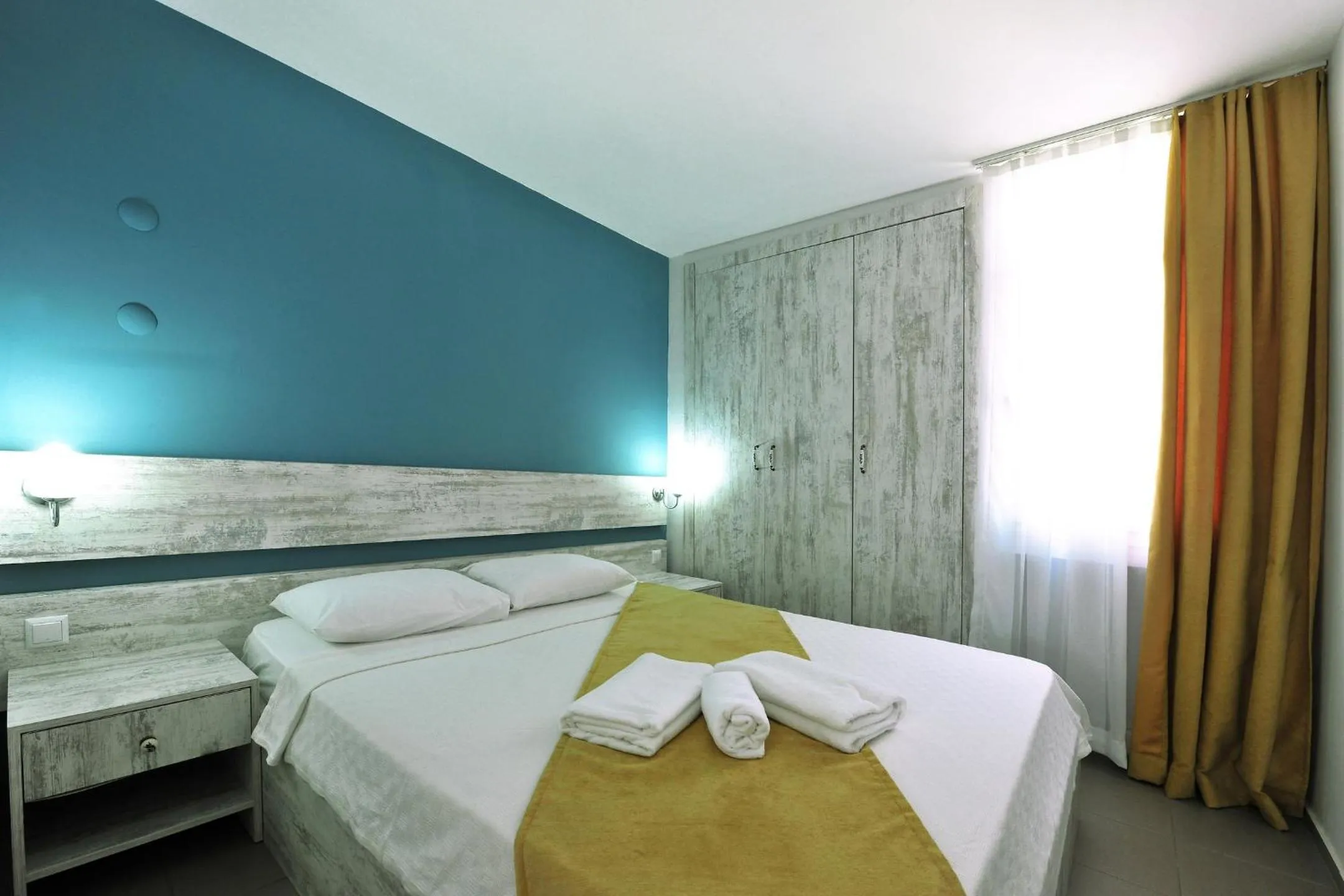 Bed in Afytos Akcay Tatil Koyu