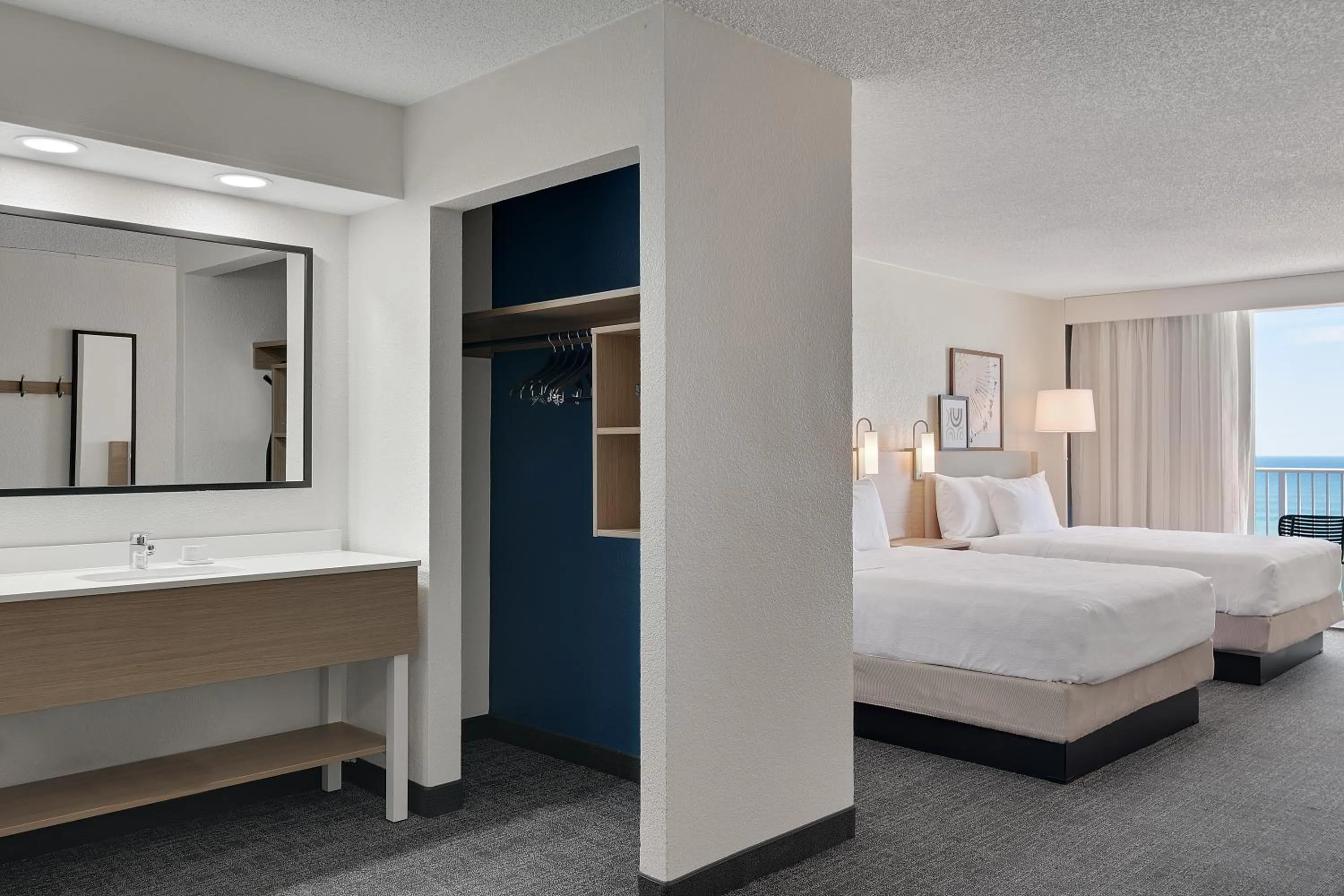 Bed in Spark by Hilton Ormond Beach Oceanfront