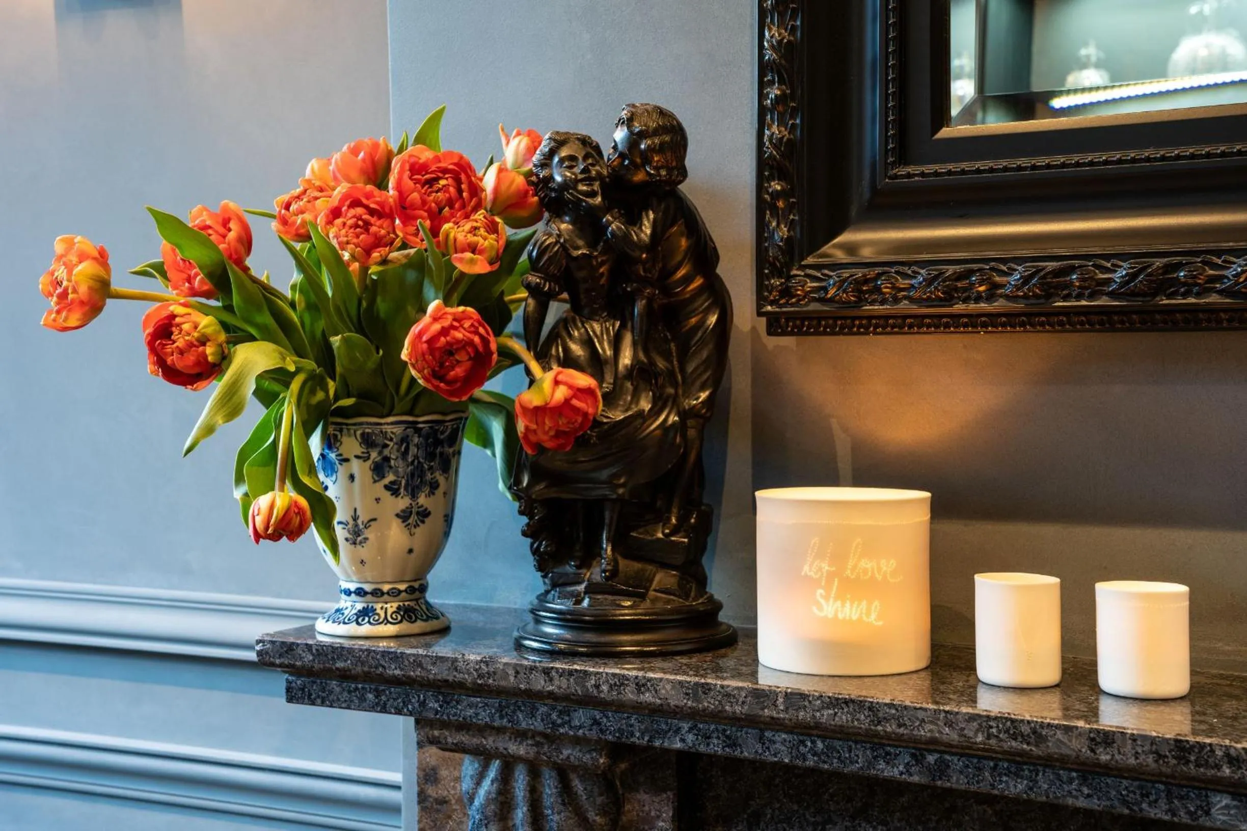 Decorative detail in De Ware Jacob Boutique Hotel